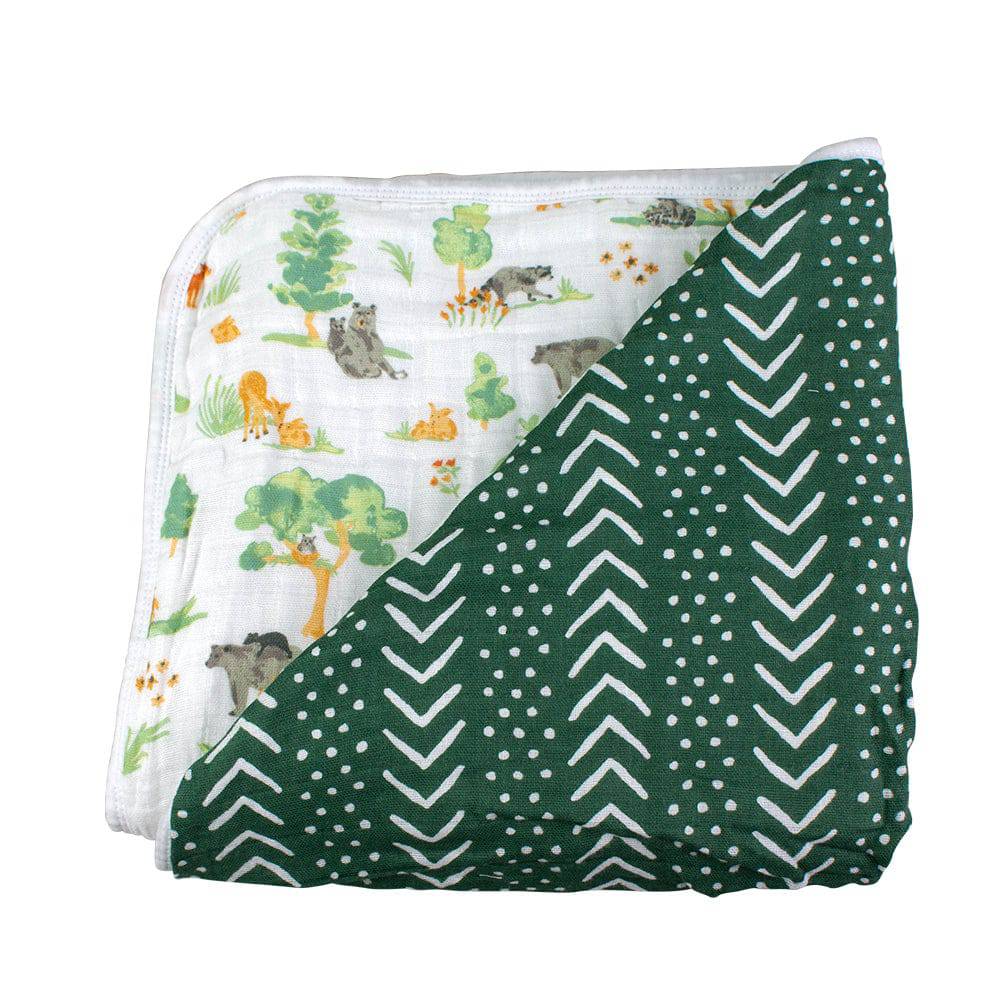 Forest Friends + Mudcloth Premium Cotton Snuggle Blanket