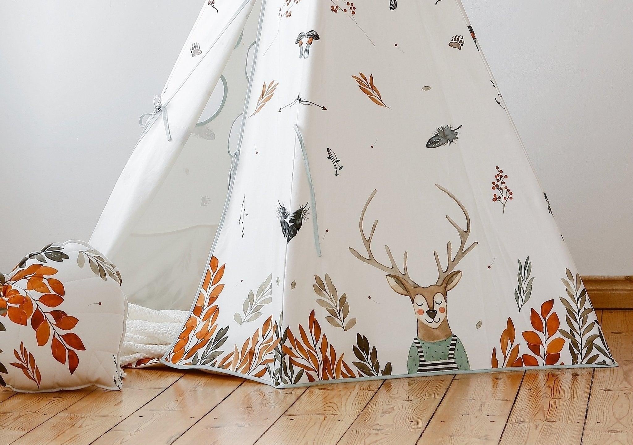 Forest Friends Teepee And Round Mat Set