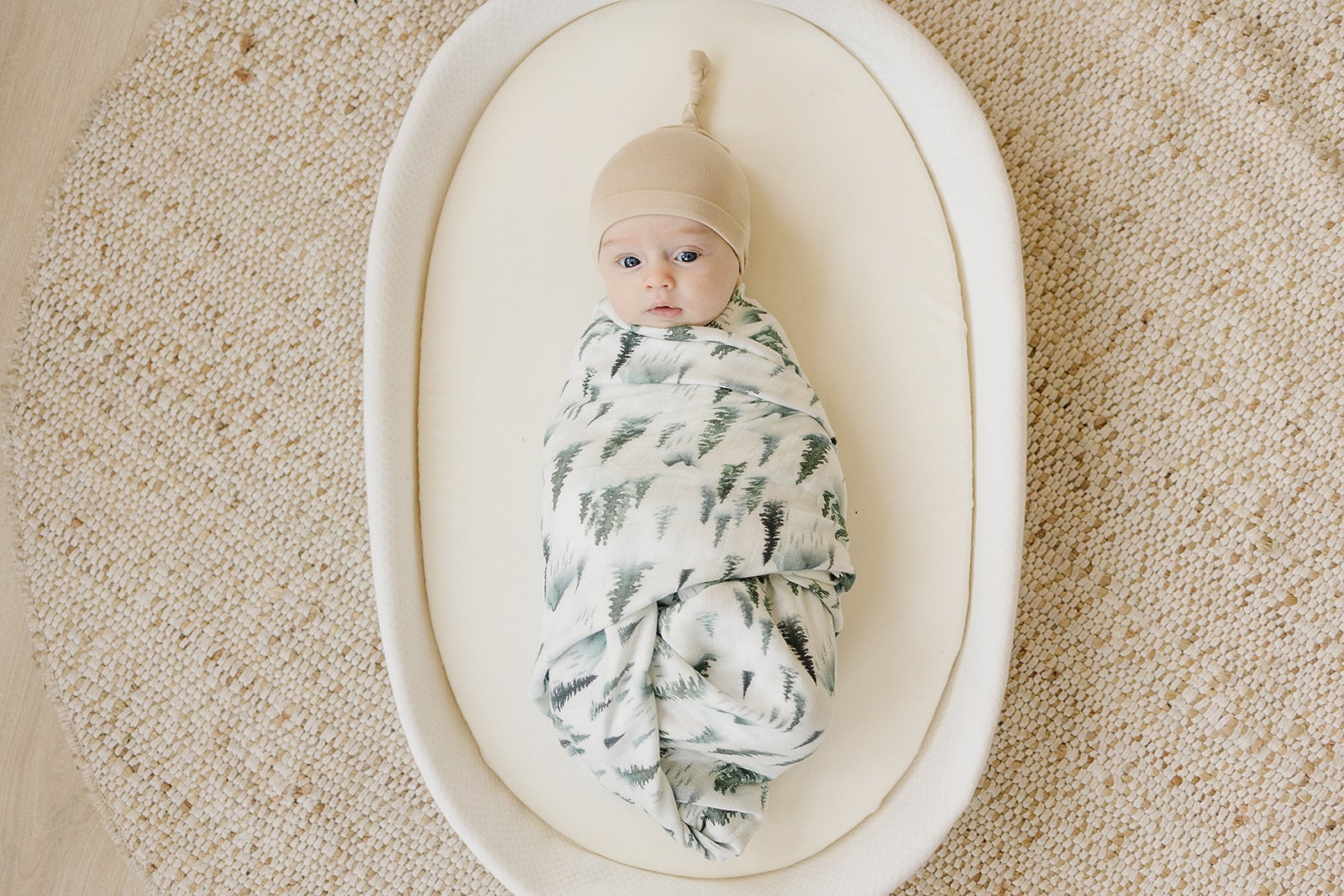 Muslin Swaddle Blanket - Green Forest