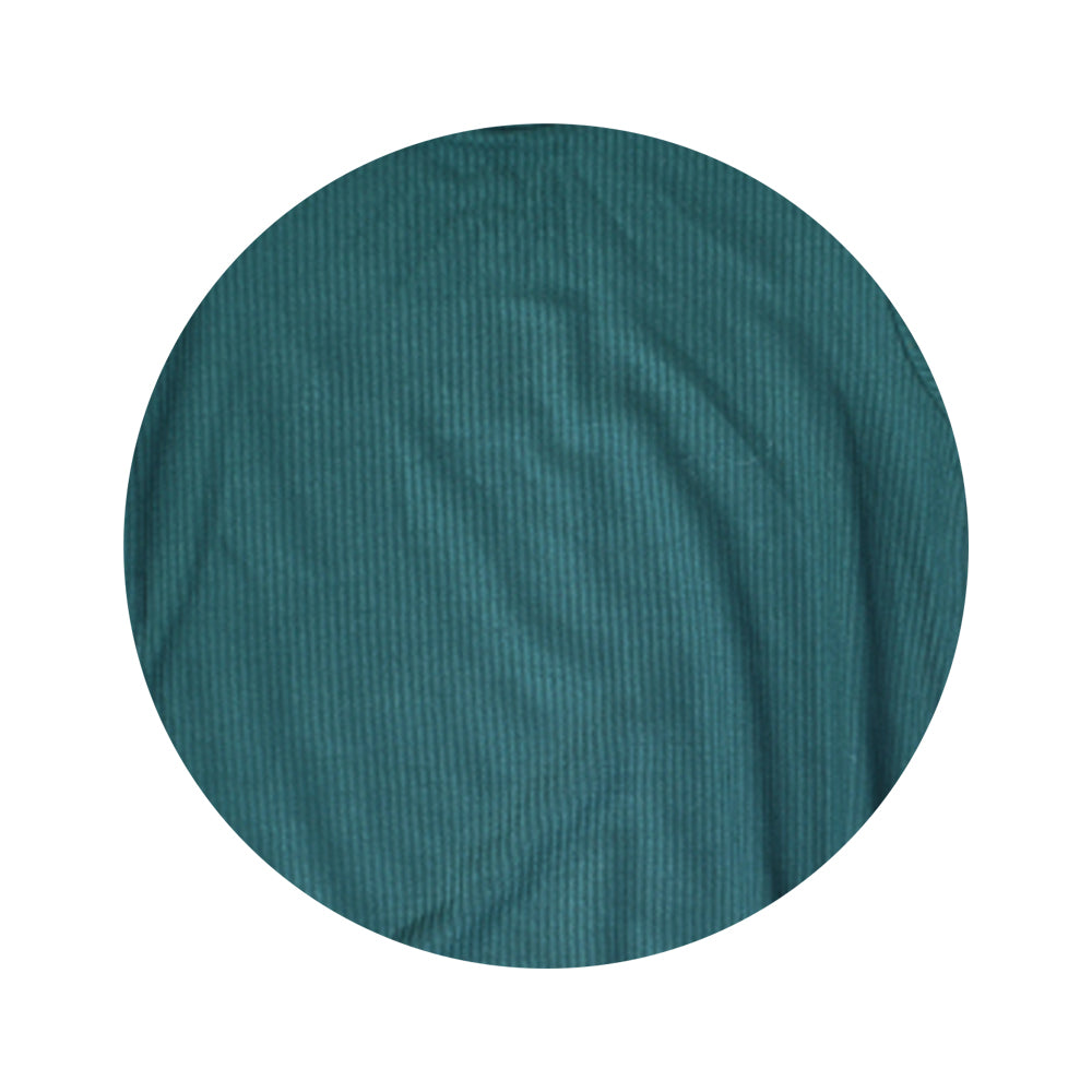 Forest Green Ribbed Knotted Headband Bow