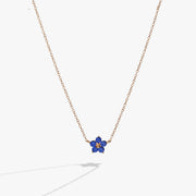 Crystal Forget-me-not Flower Necklace