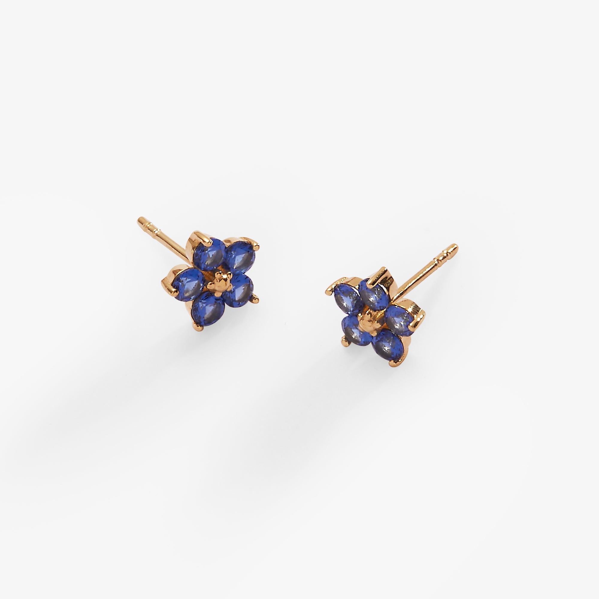 Crystal Forget-me-not Flower Earrings