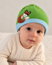 Sleeping Fox Cashmere Hat - Baby
