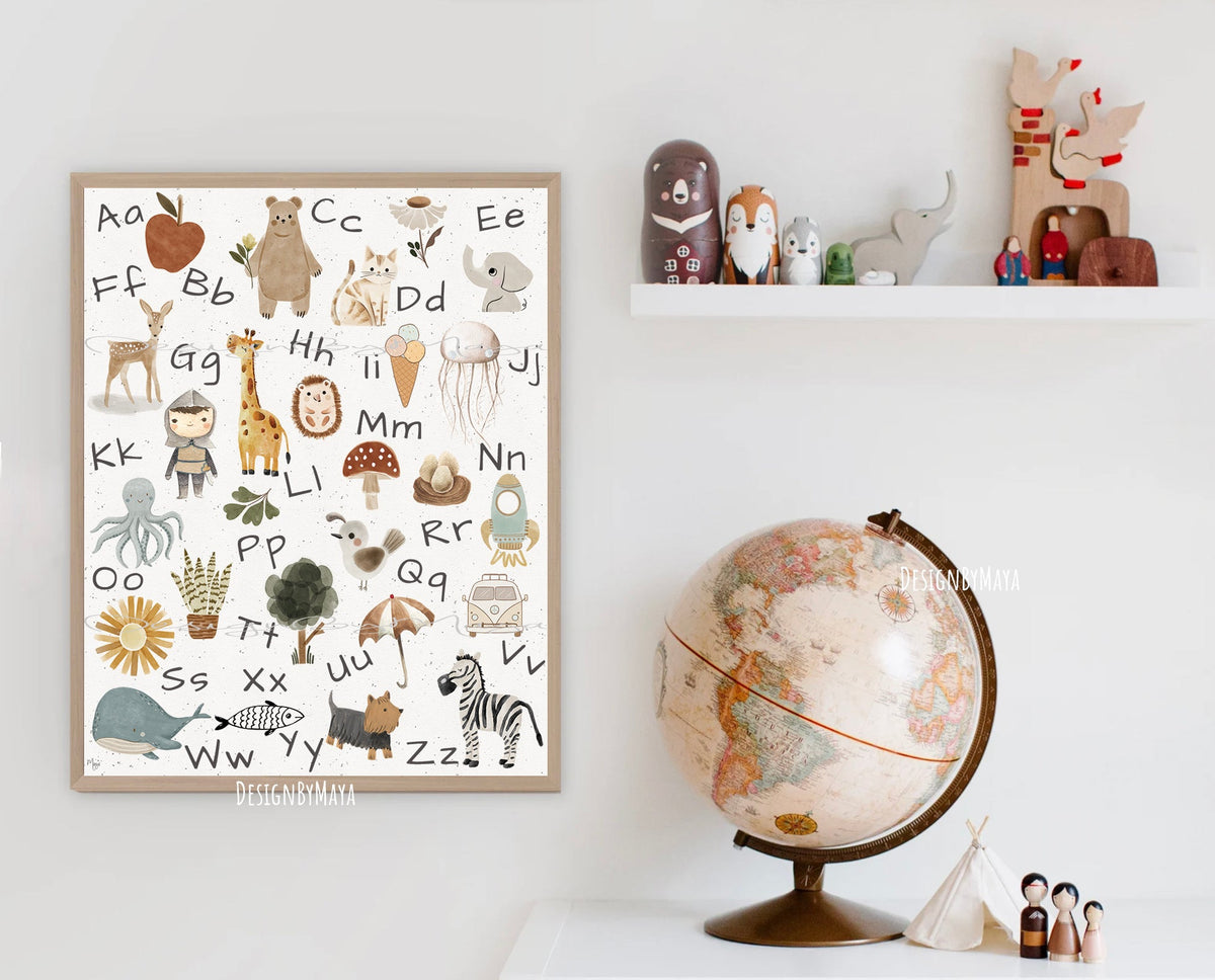Safari Adventures Prints - Luster Paper Nursery Wall Art Prints