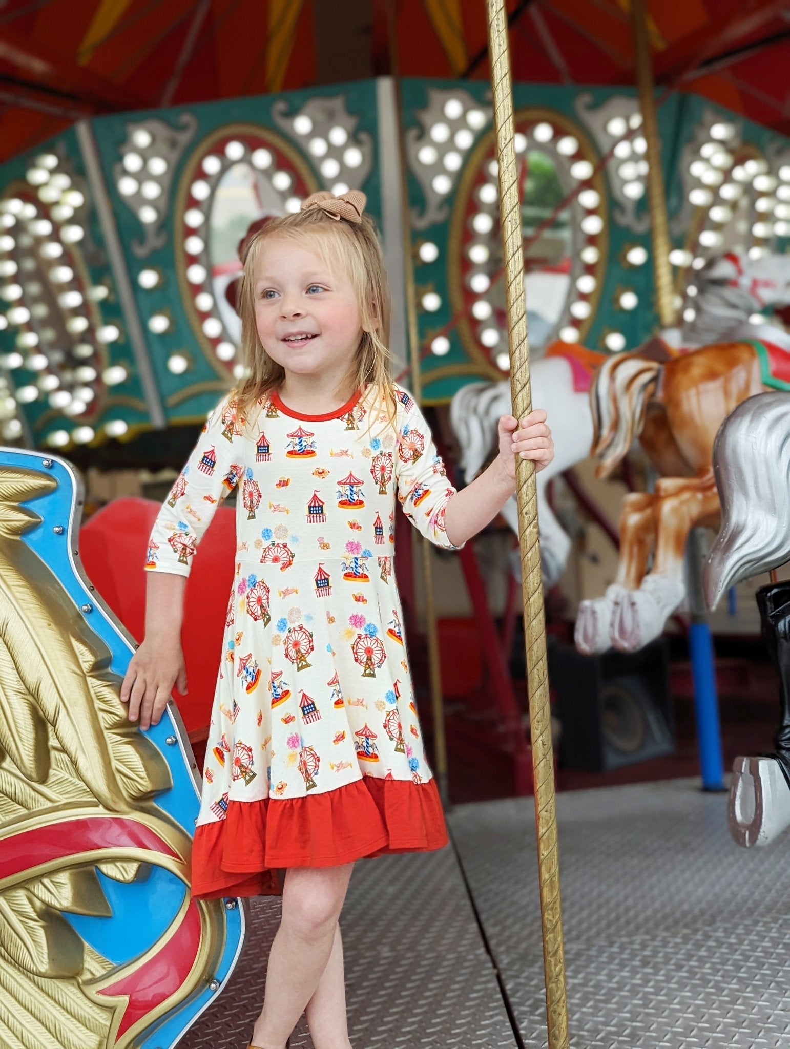 Free Birdees County Fair Ruffle Hi-lo Twirling Dress (2t-6y)