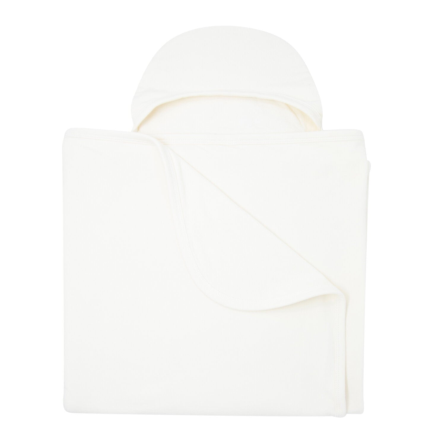 French Terry Hooded Towel - Whispery White