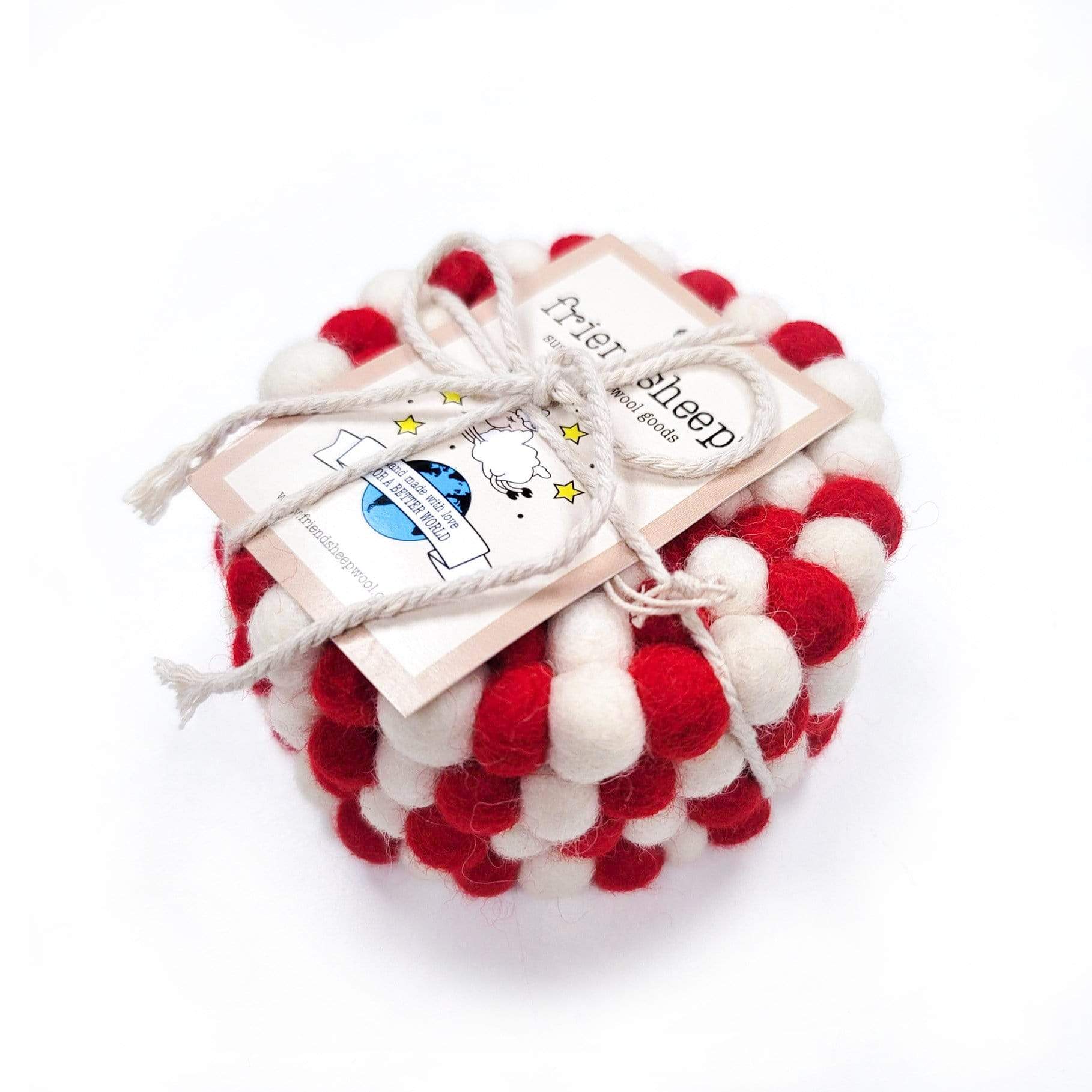 Candy Cane Eco Coasters/trivets
