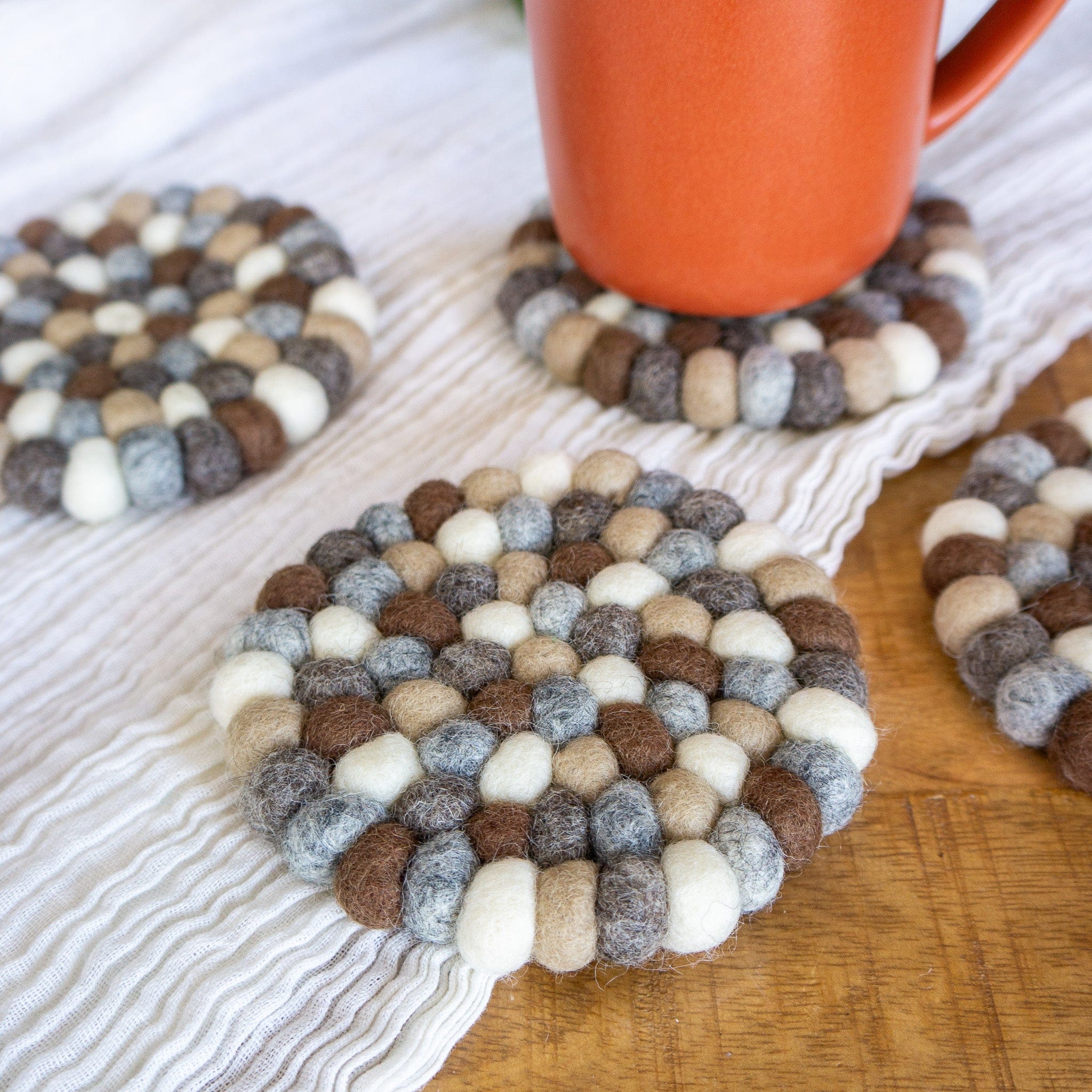Earth Tones Eco Coasters/trivets