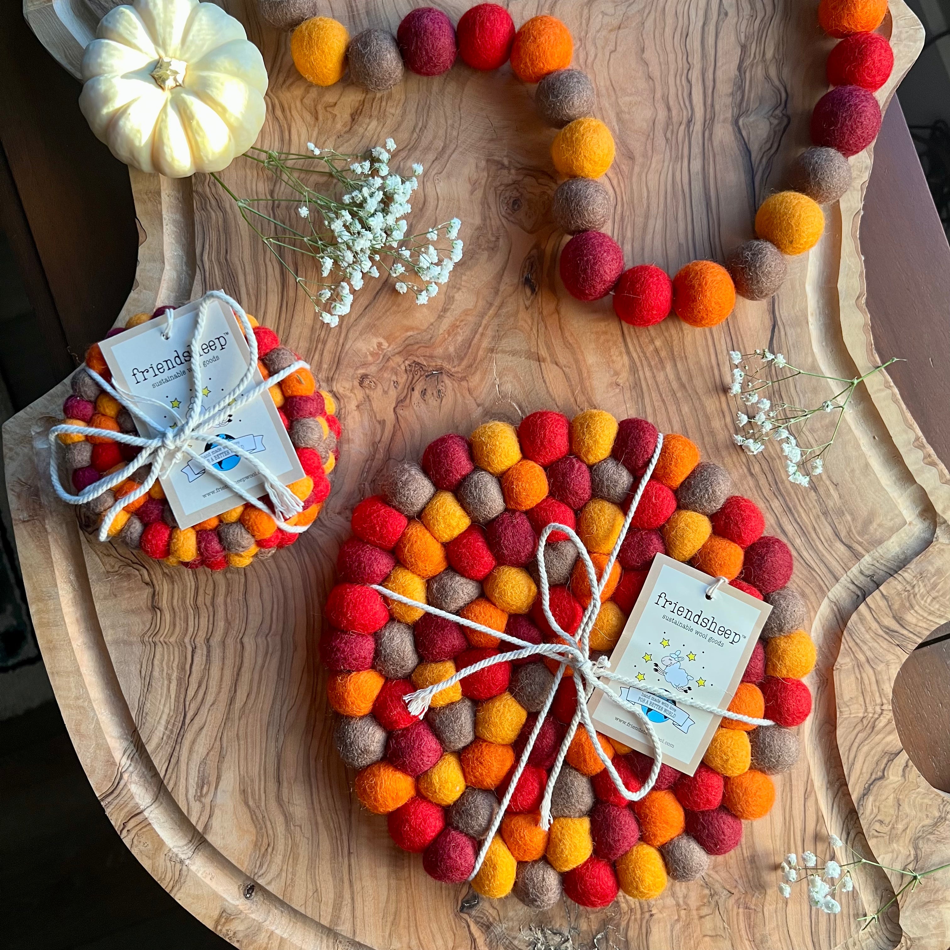 Falling Leaves Eco Coasters/trivets