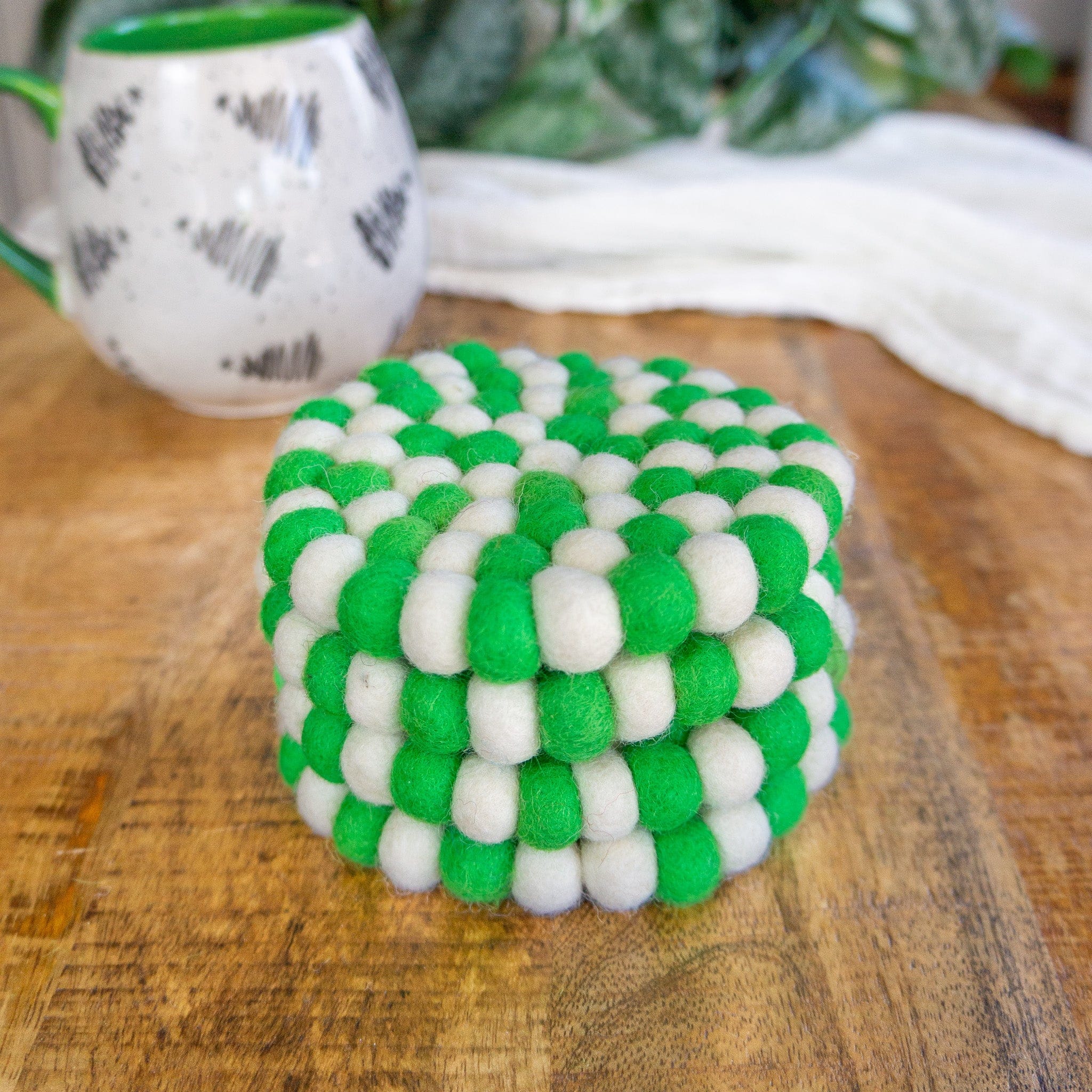 Peppermint Eco Coasters/trivets