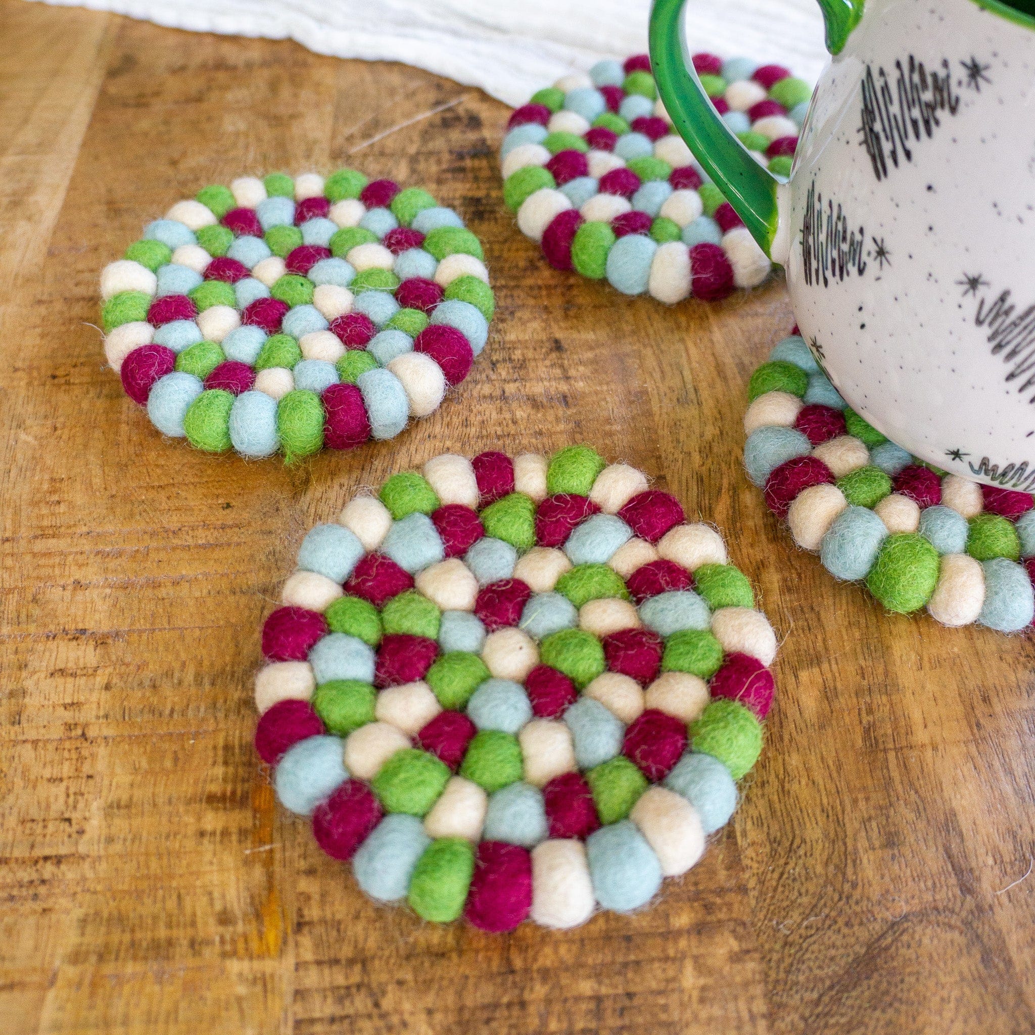 Yuletide Eco Coasters/trivets