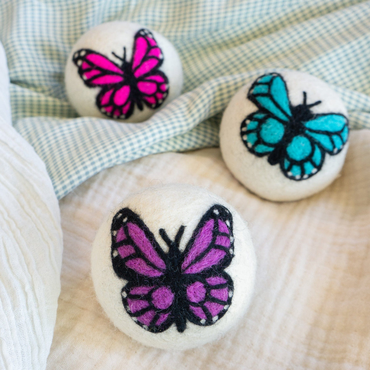 Moon Monarch Butterfly Trio