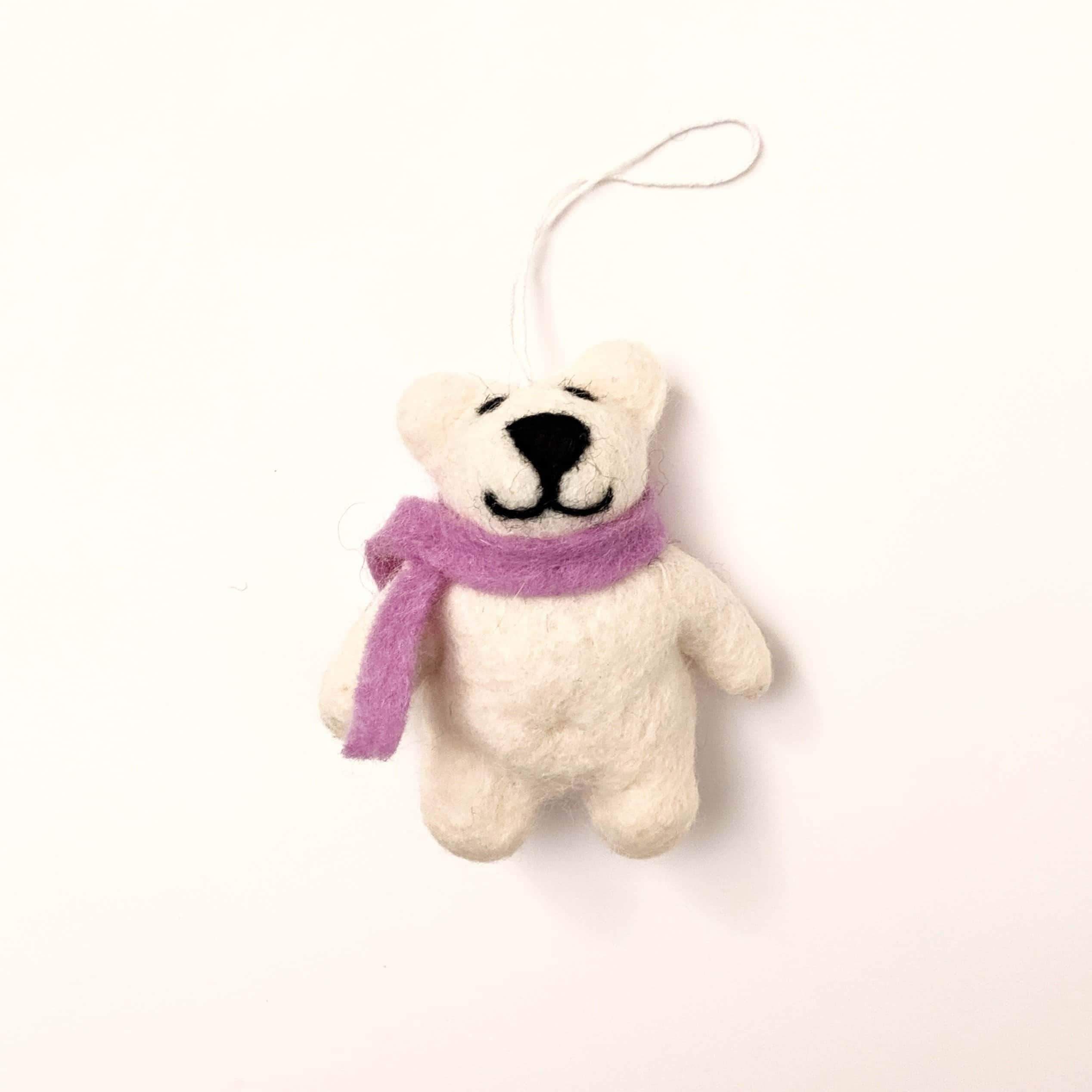 Happy Bears Eco Ornaments - Set Of 2
