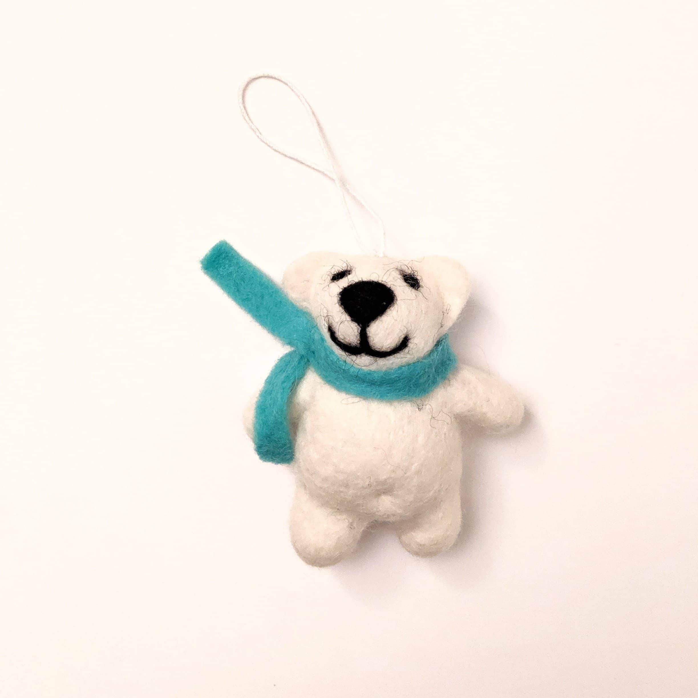 Happy Bears Eco Ornaments - Set Of 2