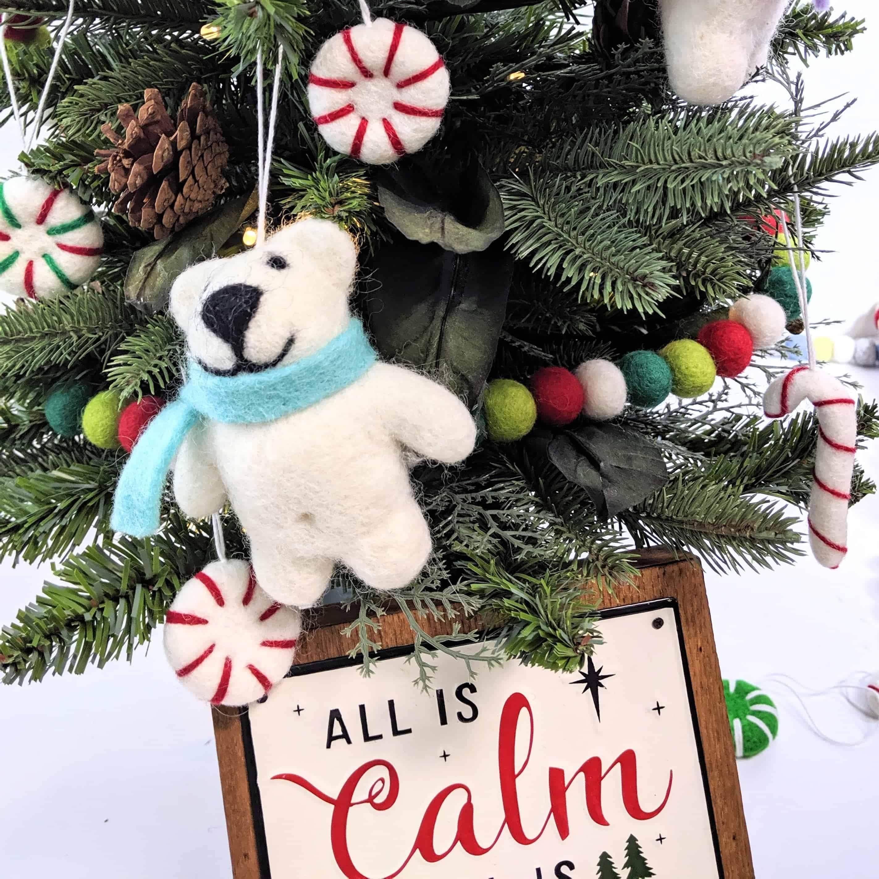 Happy Bears Eco Ornaments - Set Of 2