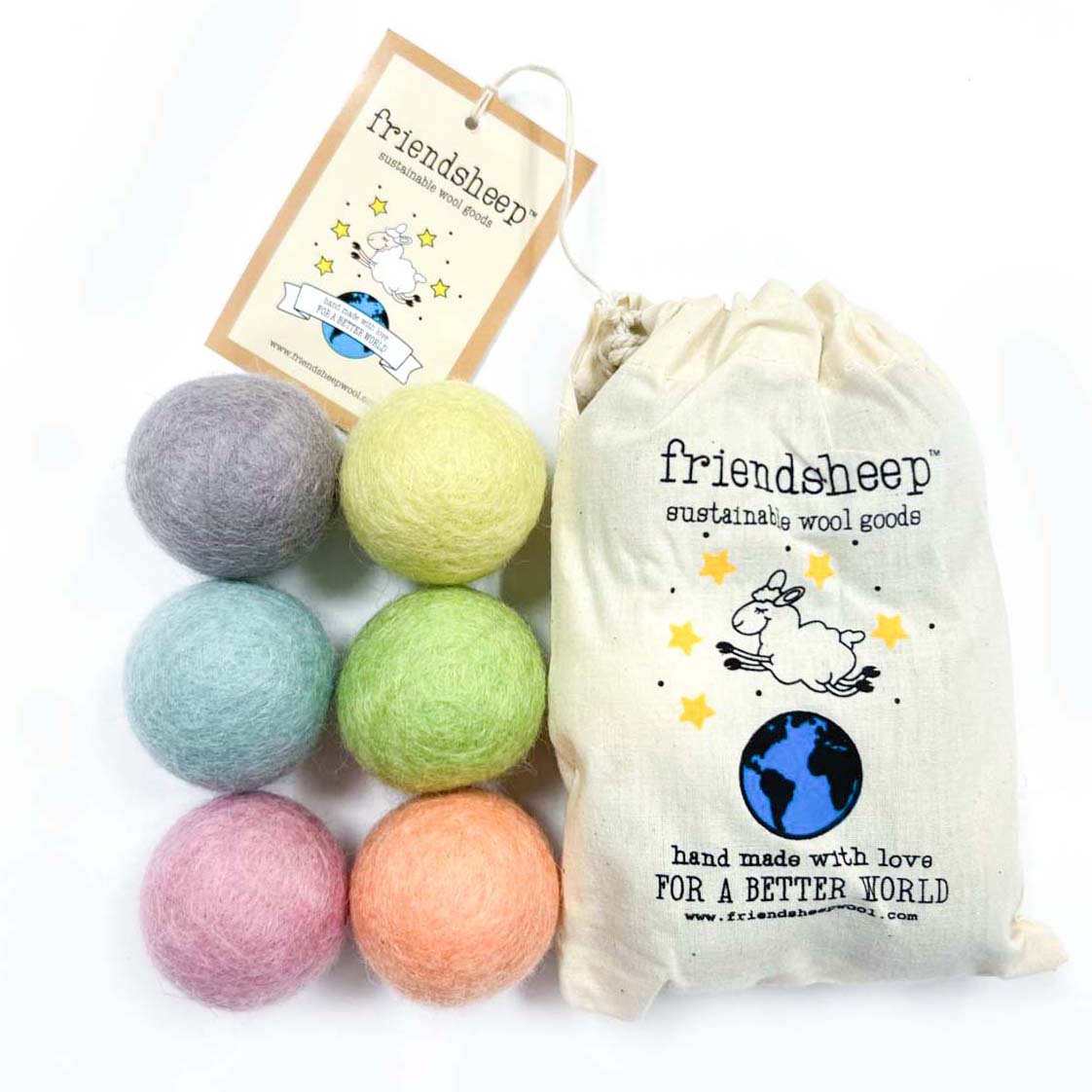 Eco Toy Ball "fairy Dust" - Set Of 6