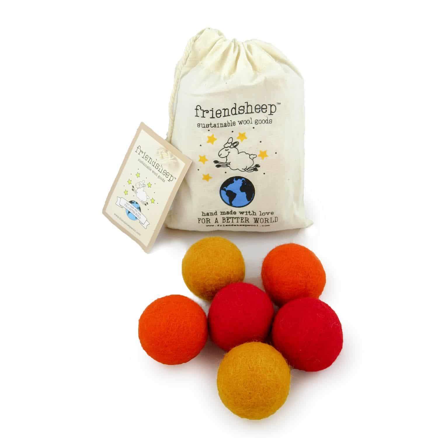 Eco Toy Balls "orange Crush" - Set Of 6