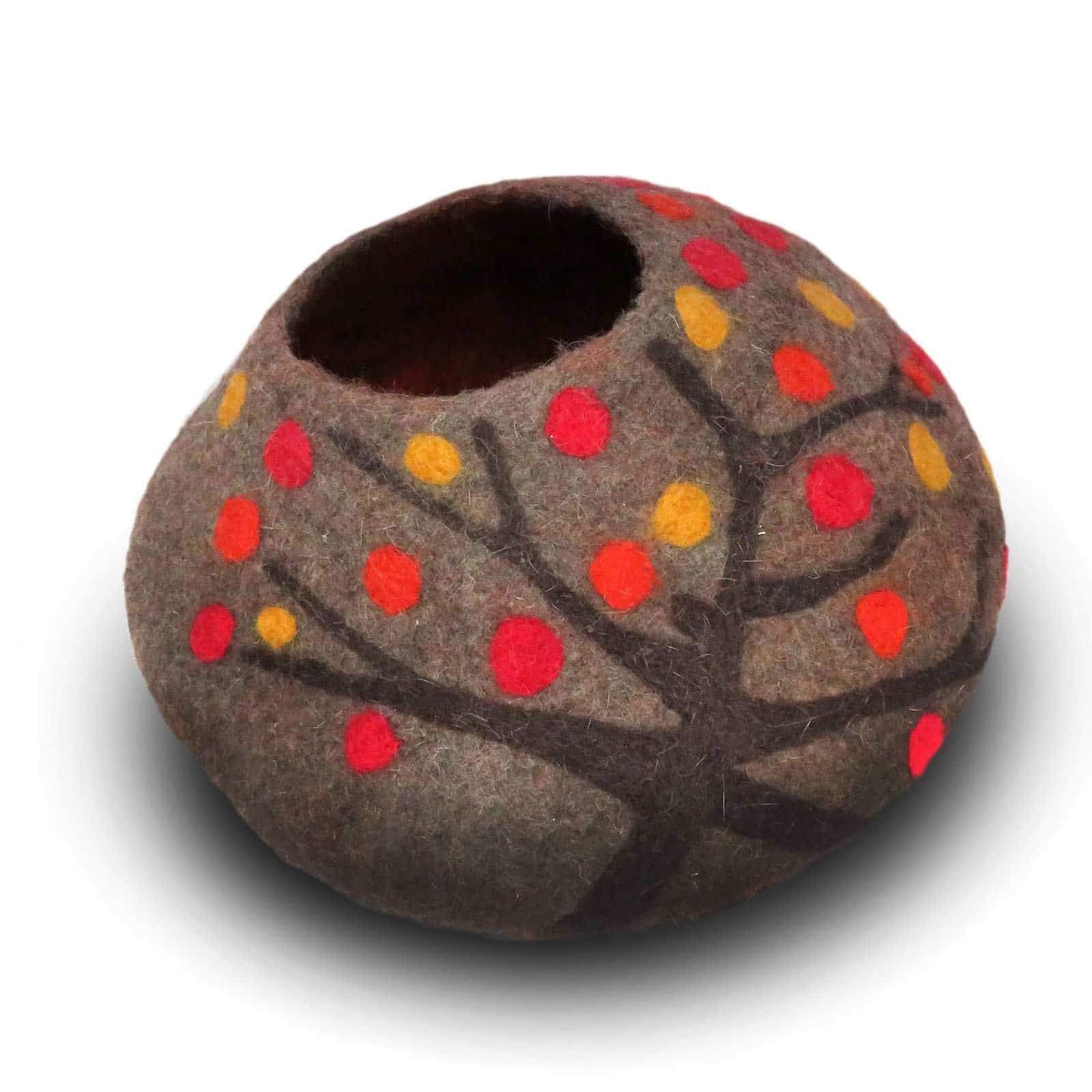 Eco Kitty Cave "orange Crush"