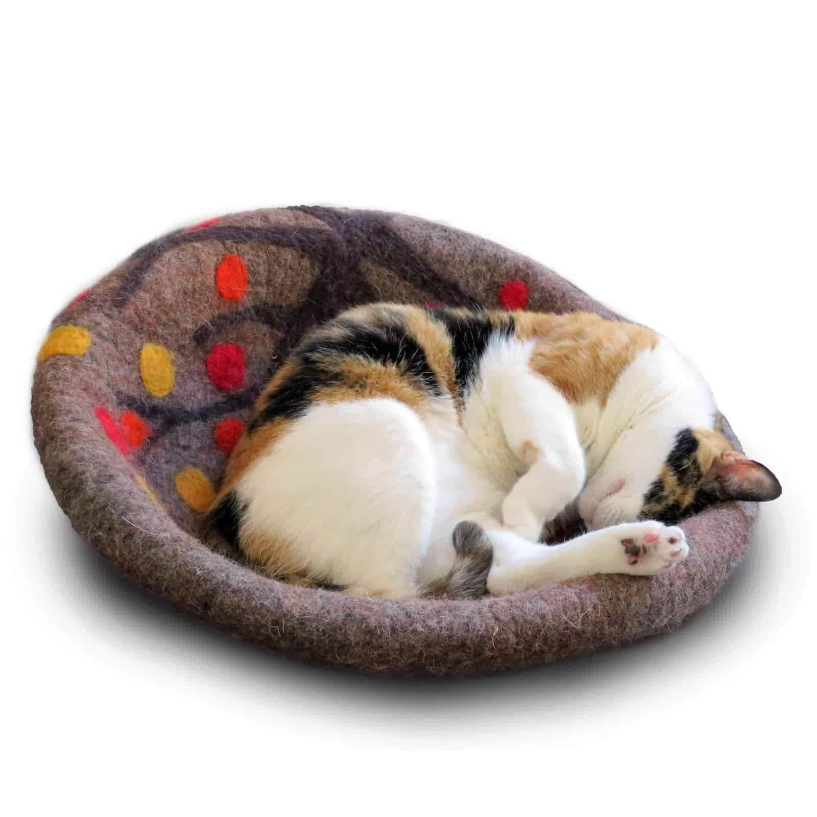 Eco Kitty Cave "orange Crush"