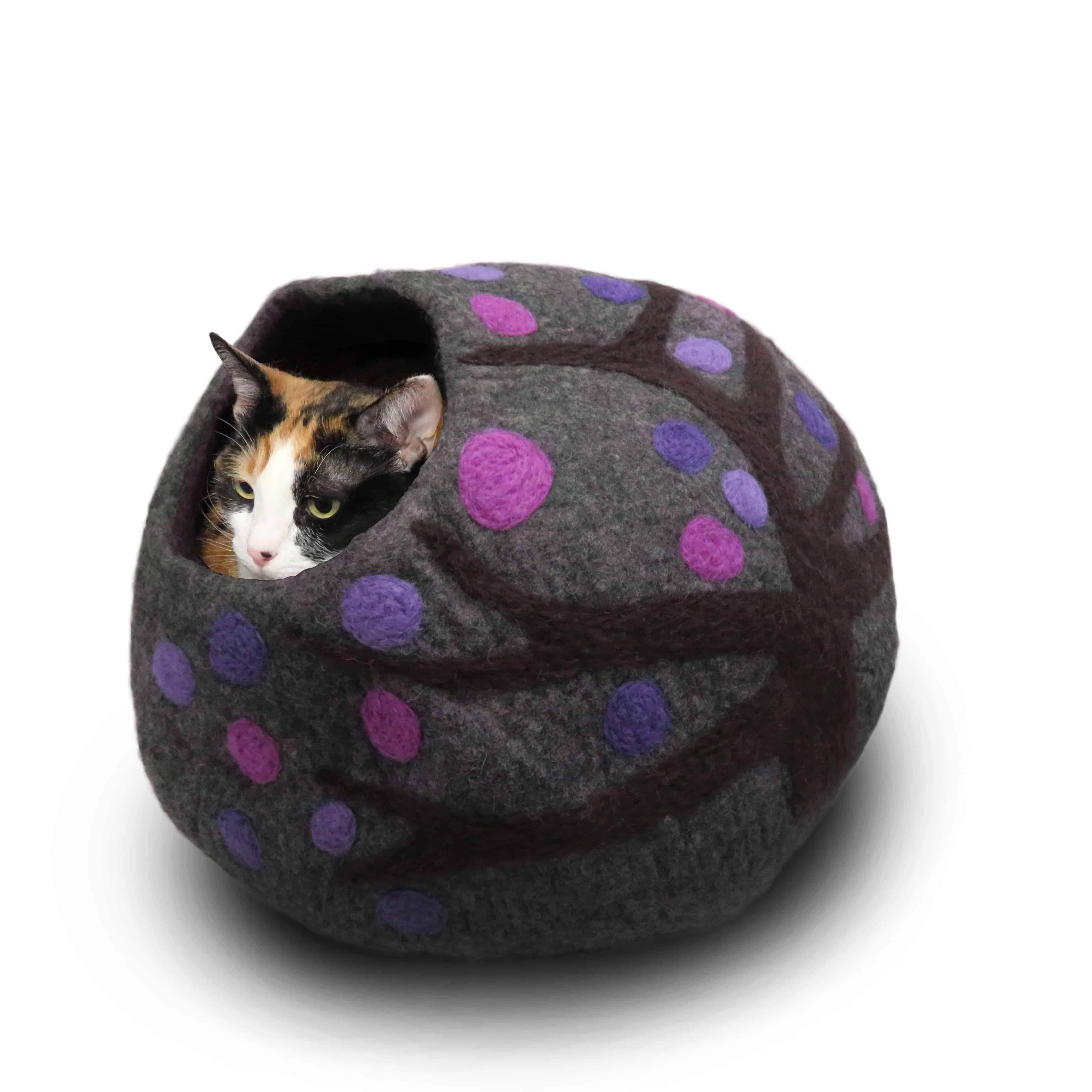 Eco Kitty Cave "purple Rain"