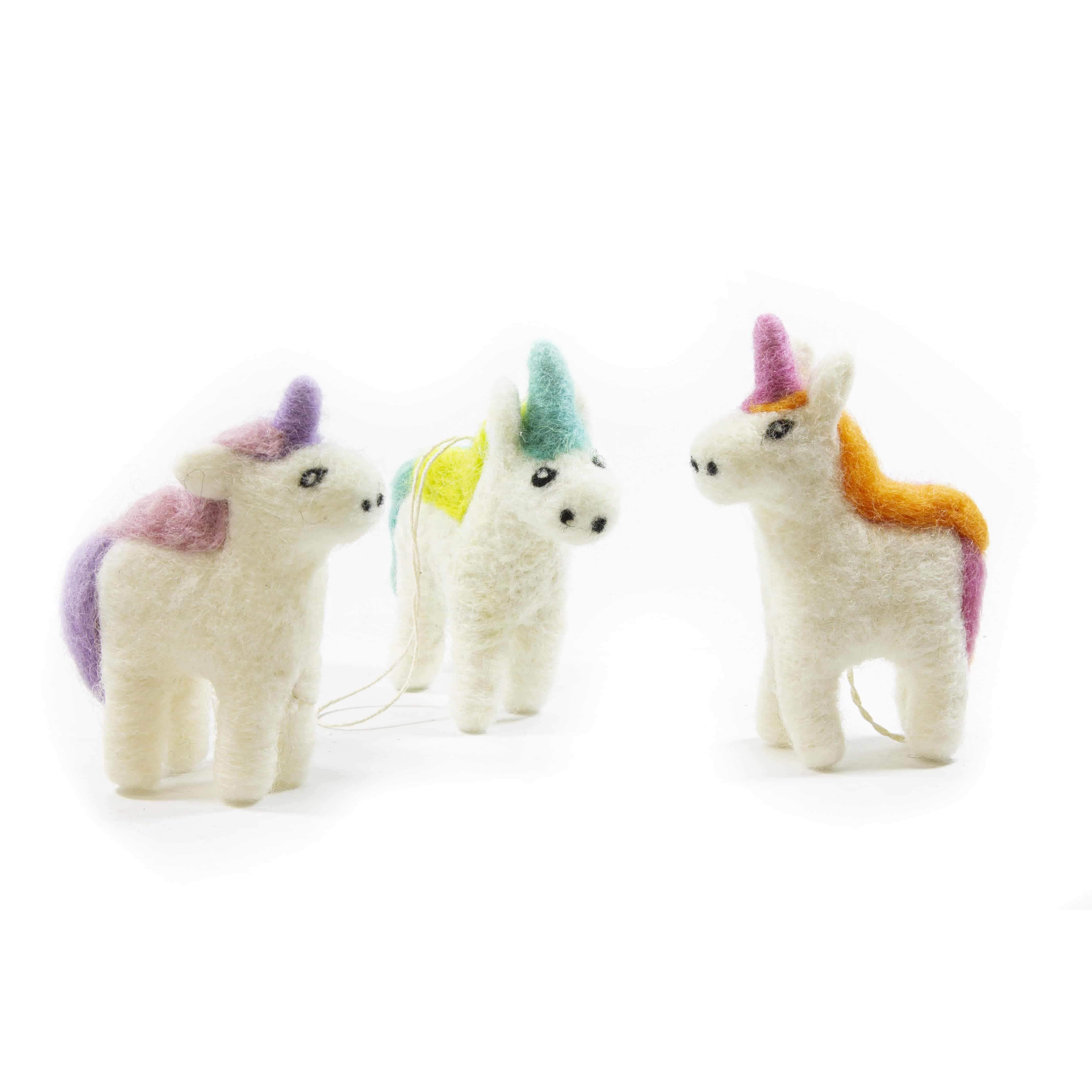 Rainbow Unicorns - Set Of 3
