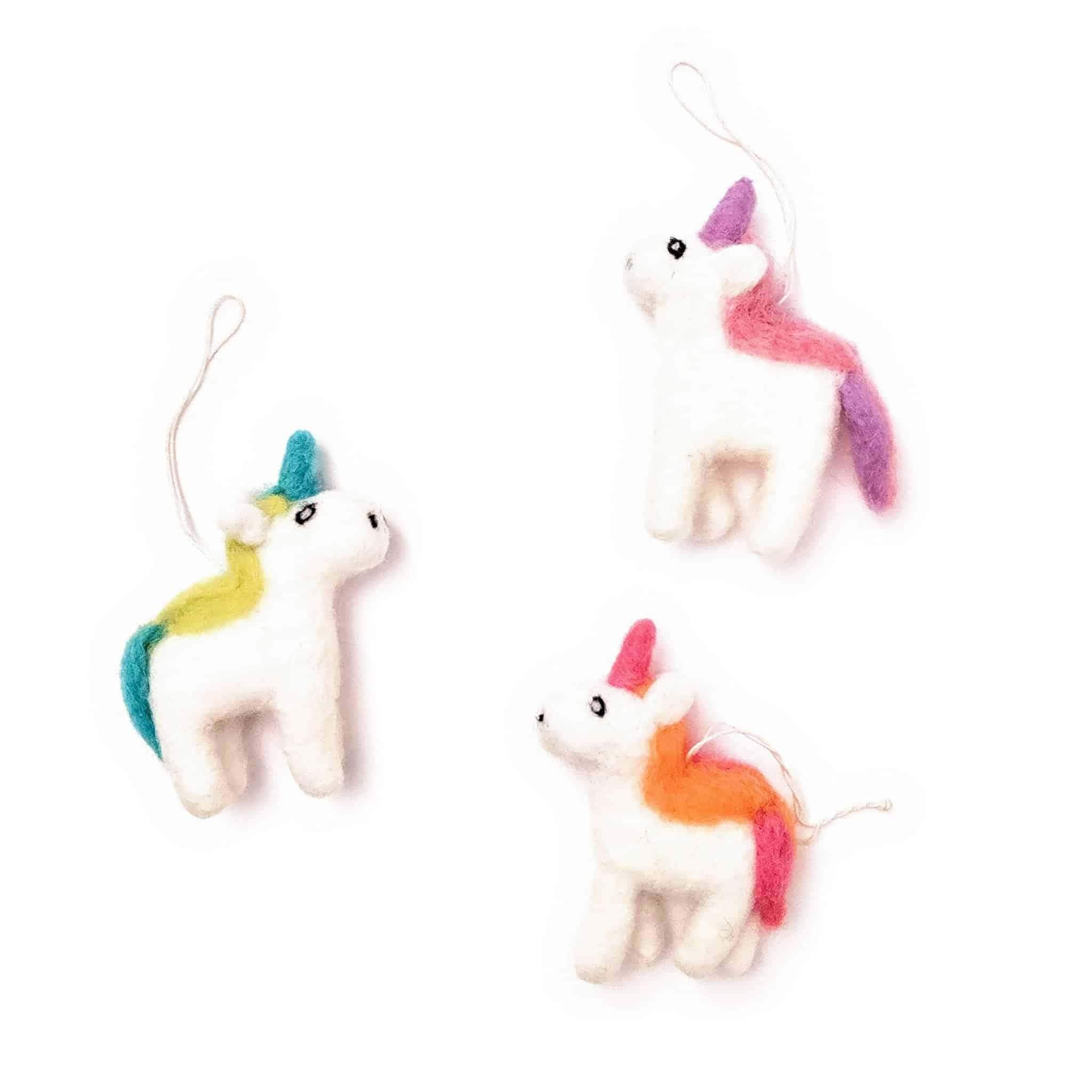 Rainbow Unicorns - Set Of 3