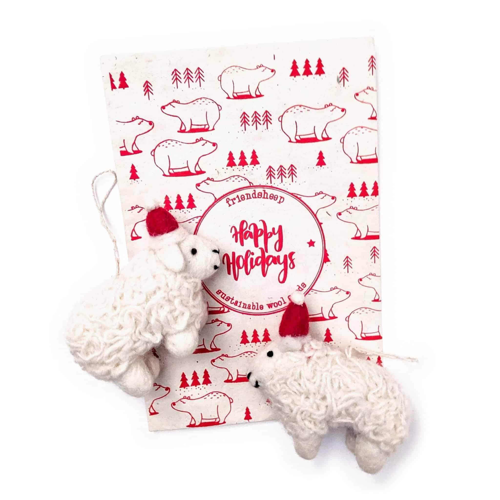 Santa's Sheep - Set Of 2