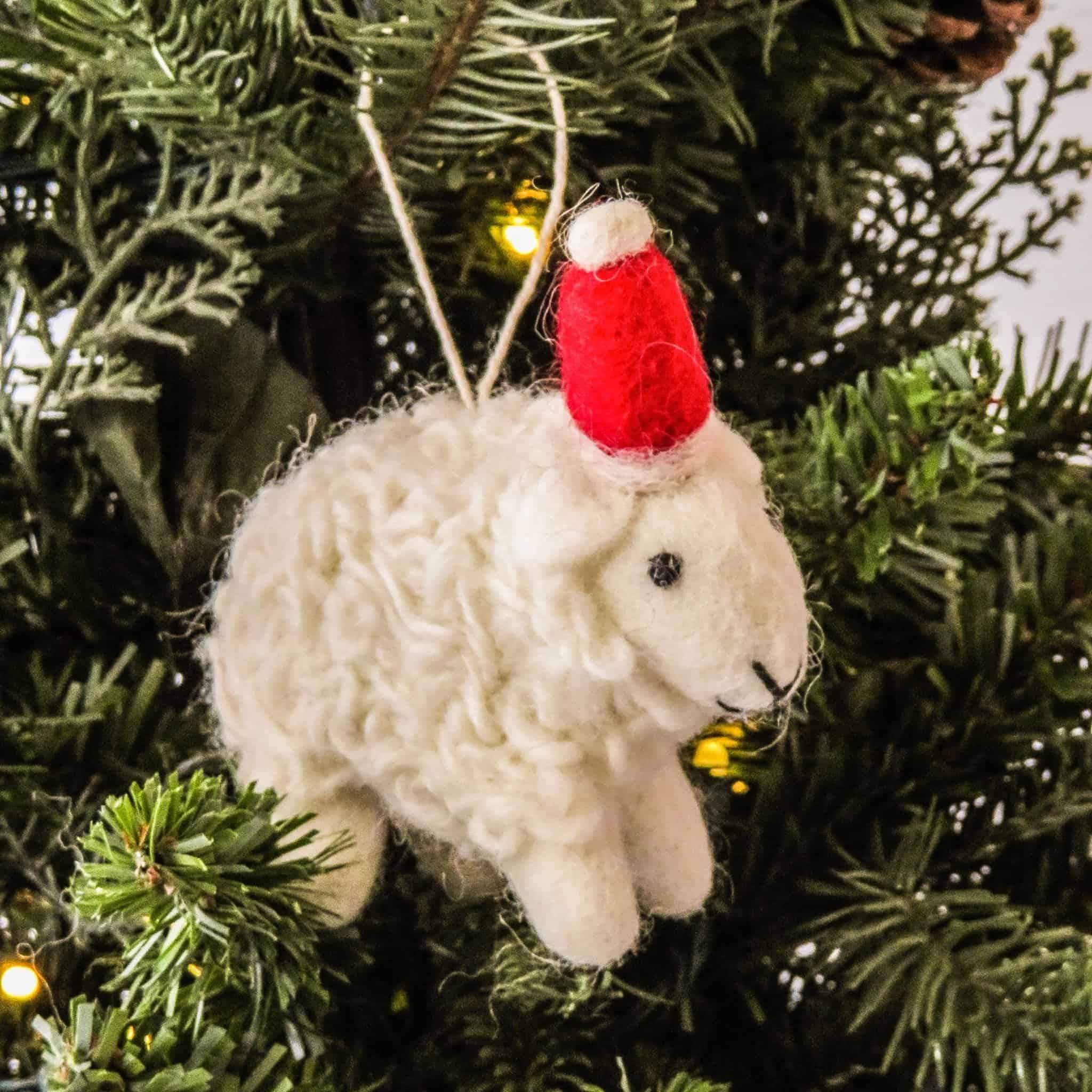 Santa's Sheep - Set Of 2