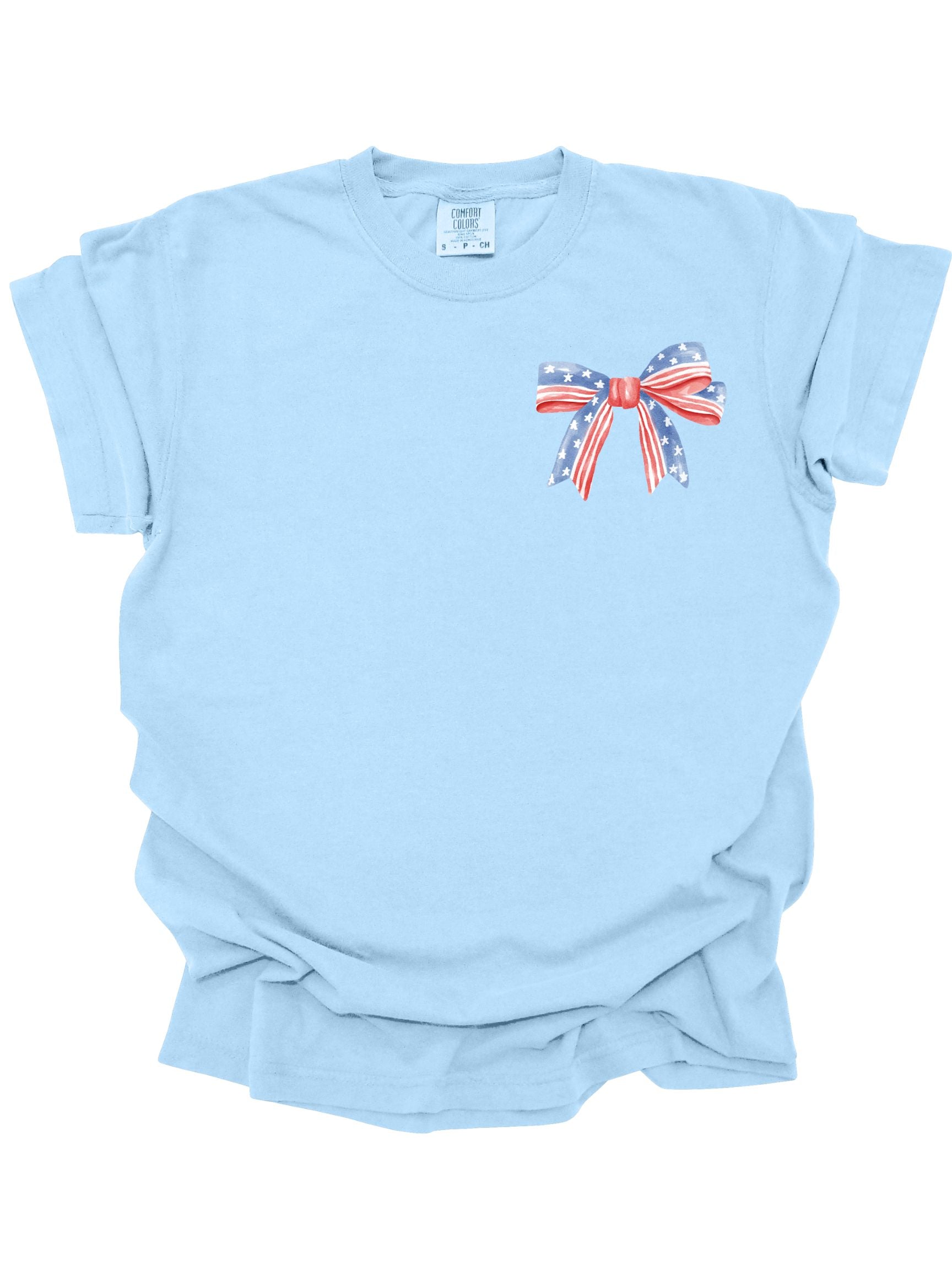 Comfort Colors Chinoiserie American Flag (front And Back Design)