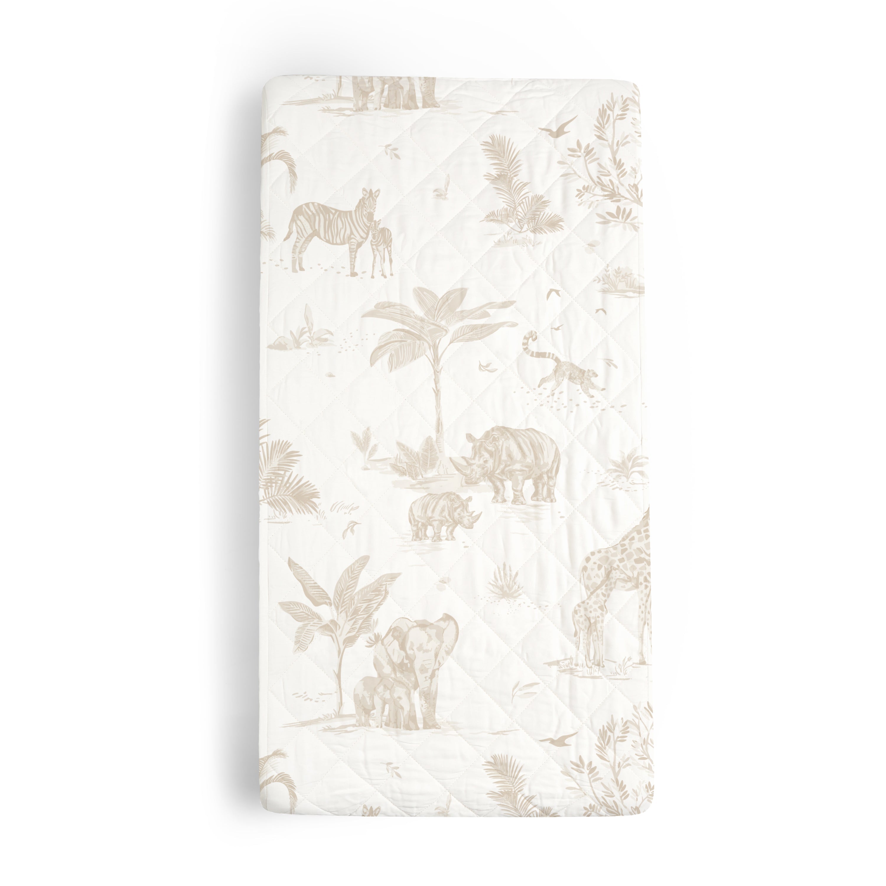 Organic Cotton Changing Pad Cover - Safari