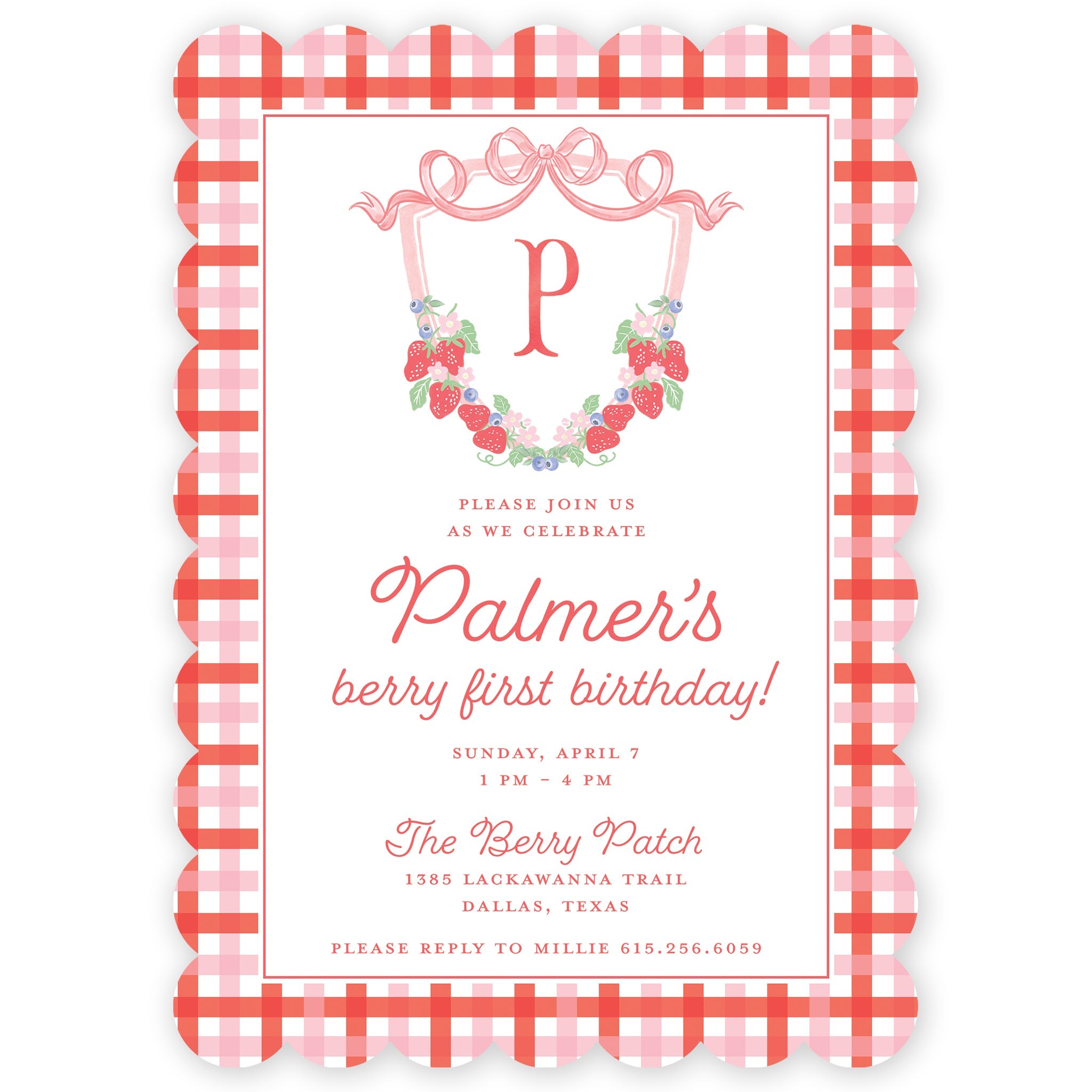 Berry Sweet Party Invitation
