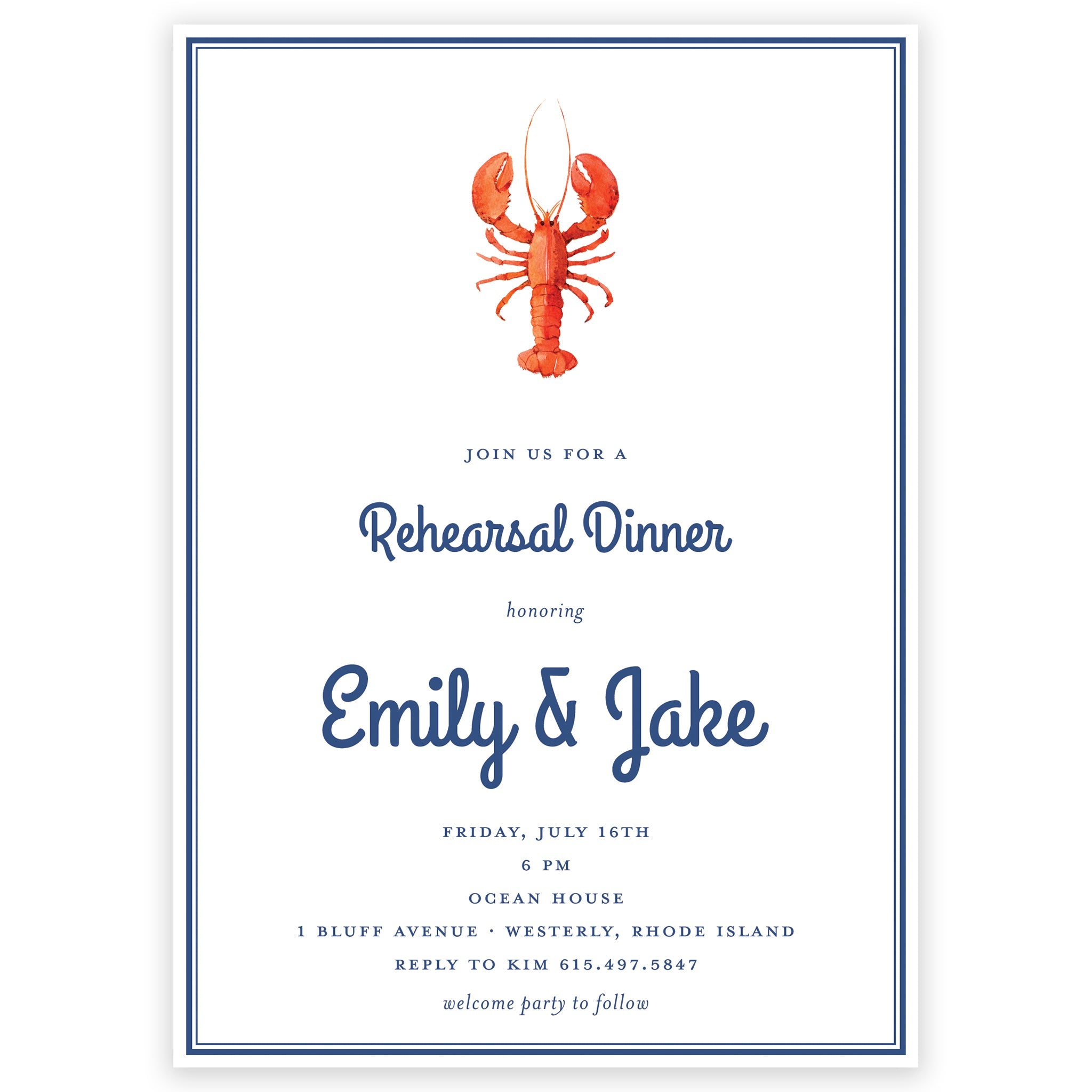 Lobster Boil Shower Invitation