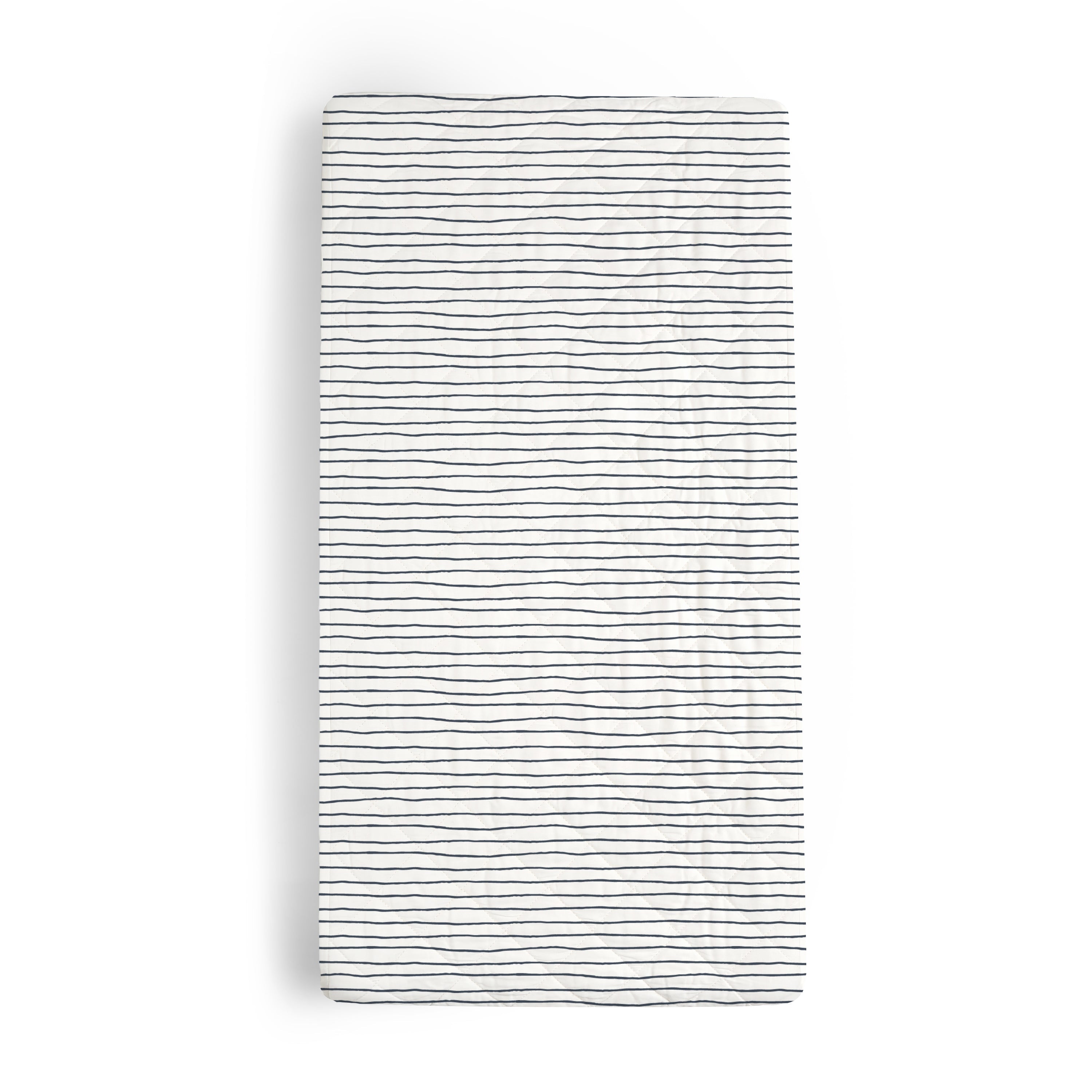 Organic Cotton Changing Pad Cover - Navy Stripes