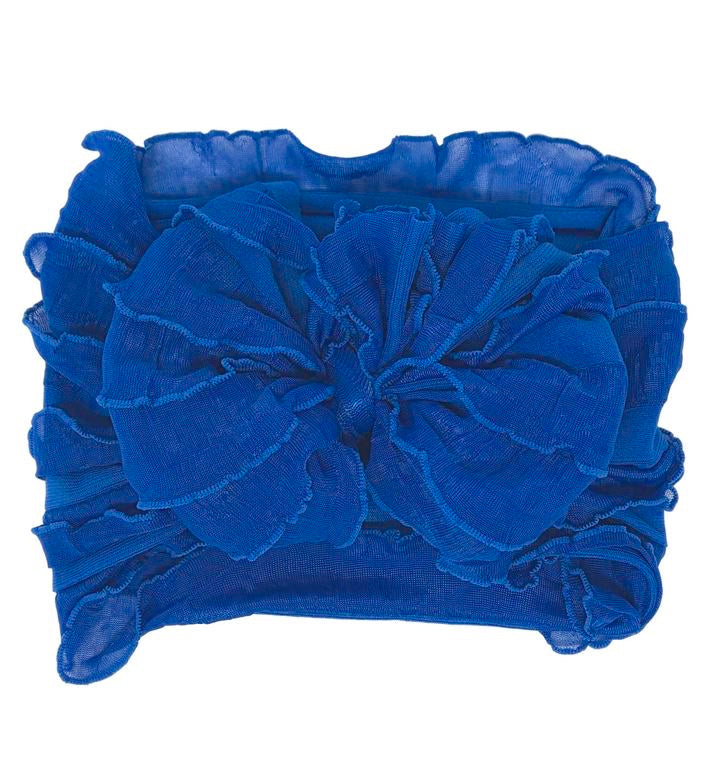 Ruffled Headband | Royal Blue