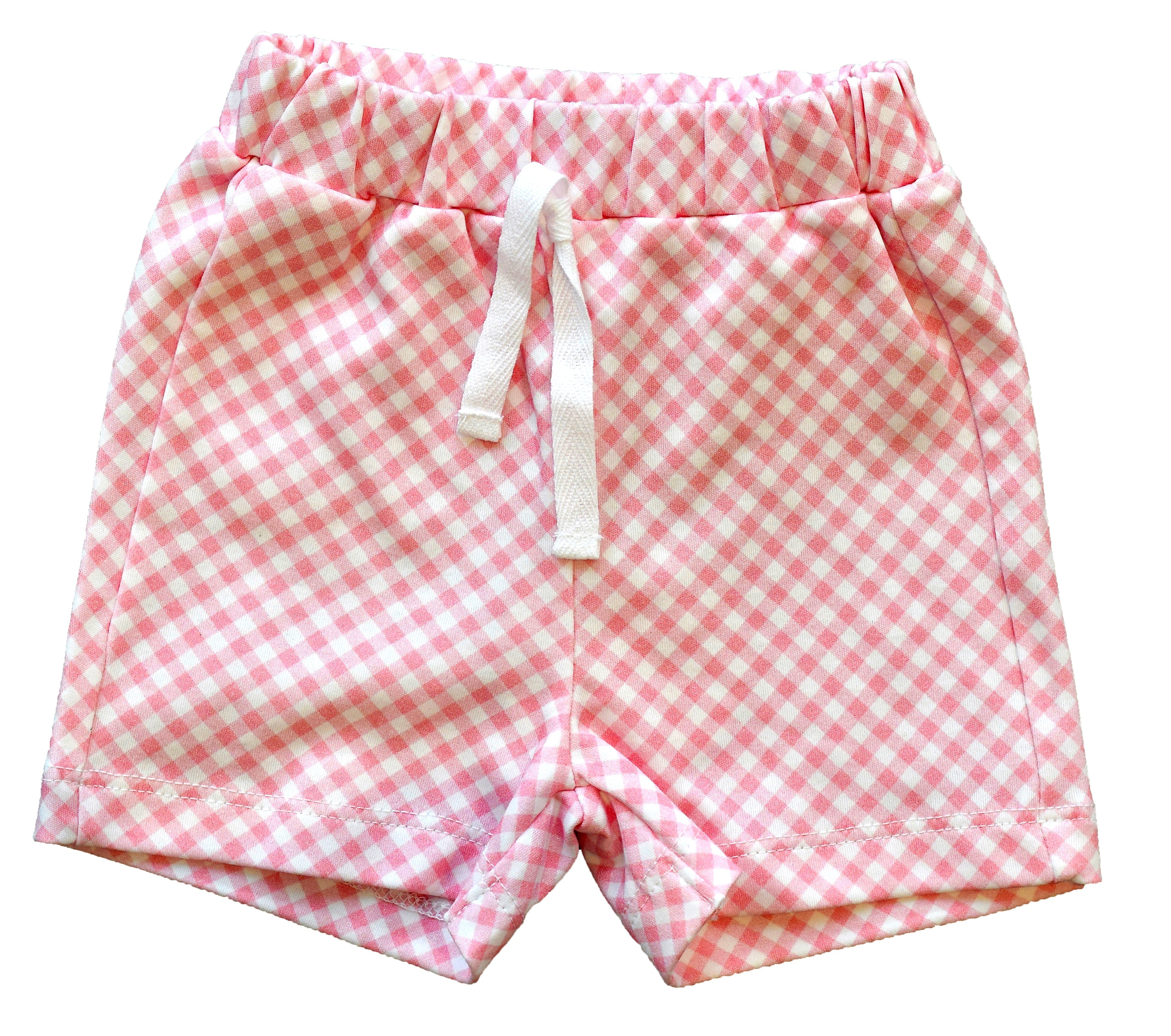 Pink Gingham Shorts