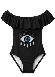 Black Sequin Eye Swimsuit