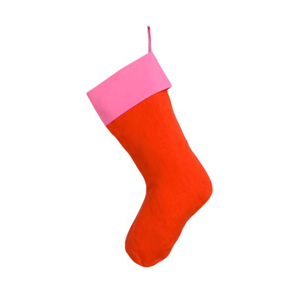 Colorblock Stocking, Pink