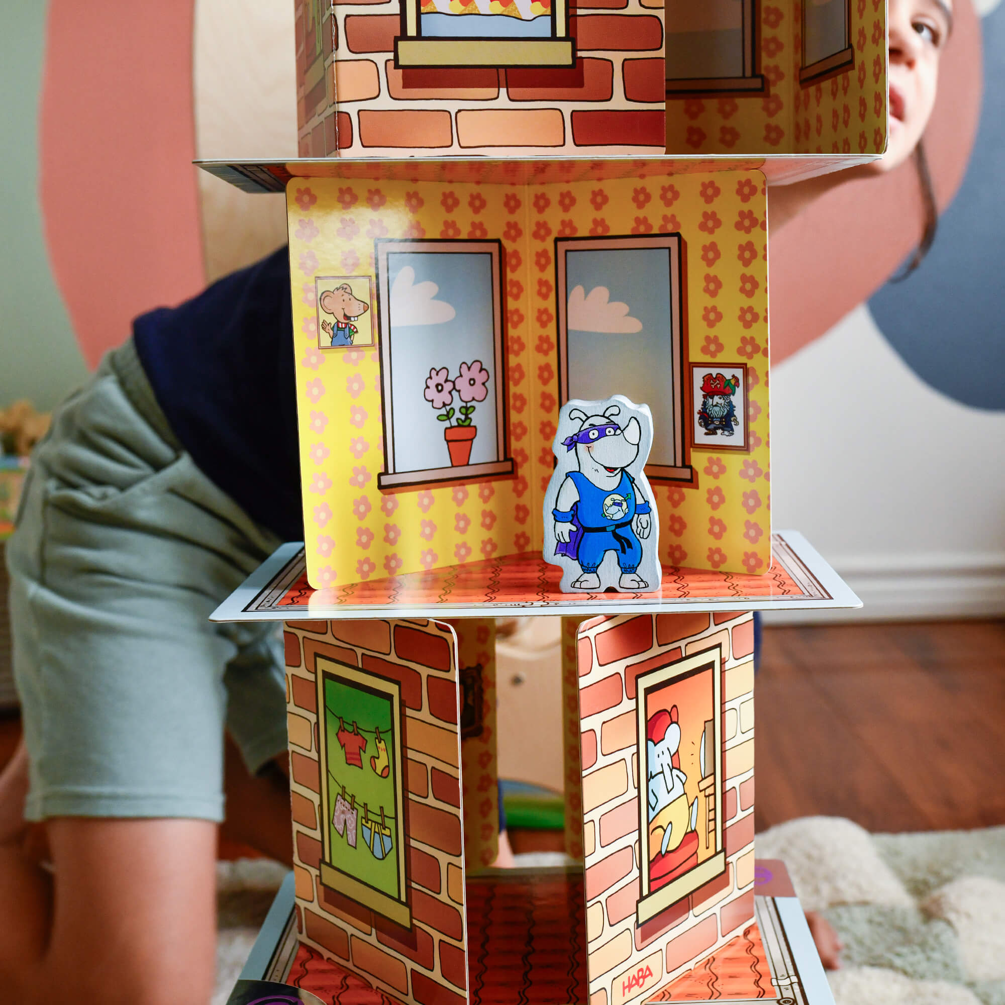 Giant Rhino Hero Xxl Stacking Cards Game