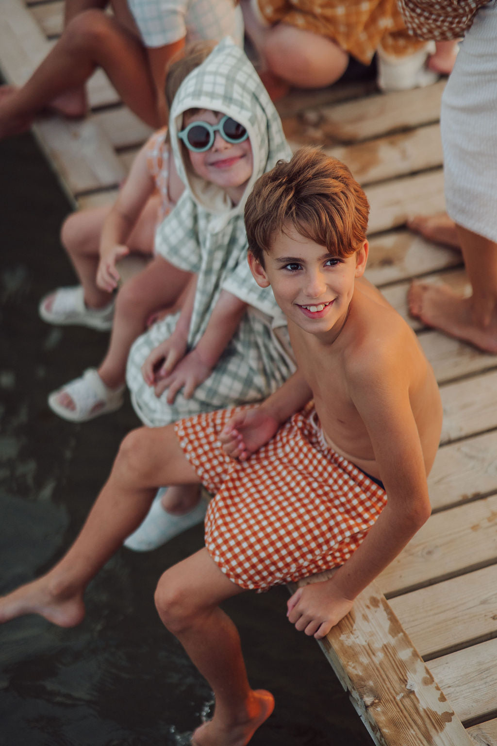 Swim Trunks | Upf + Recycled - Sienna Gingham