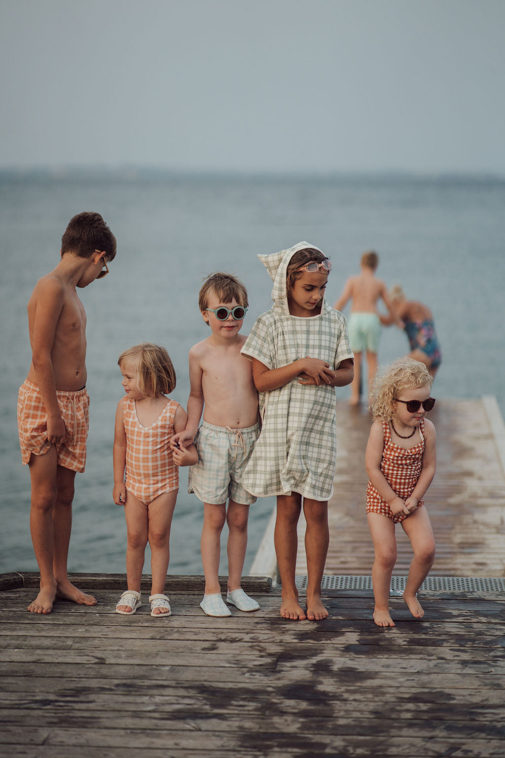 Swim Trunks | Upf + Recycled - Fern Plaid