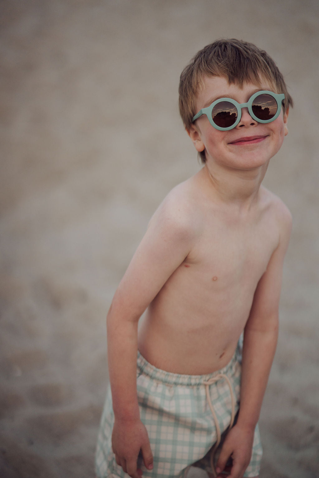 Swim Trunks | Upf + Recycled - Fern Plaid
