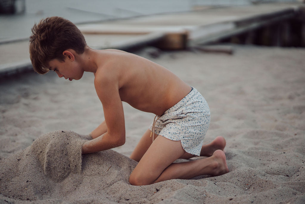 Swim Trunks | Upf + Recycled - Scandi Floral