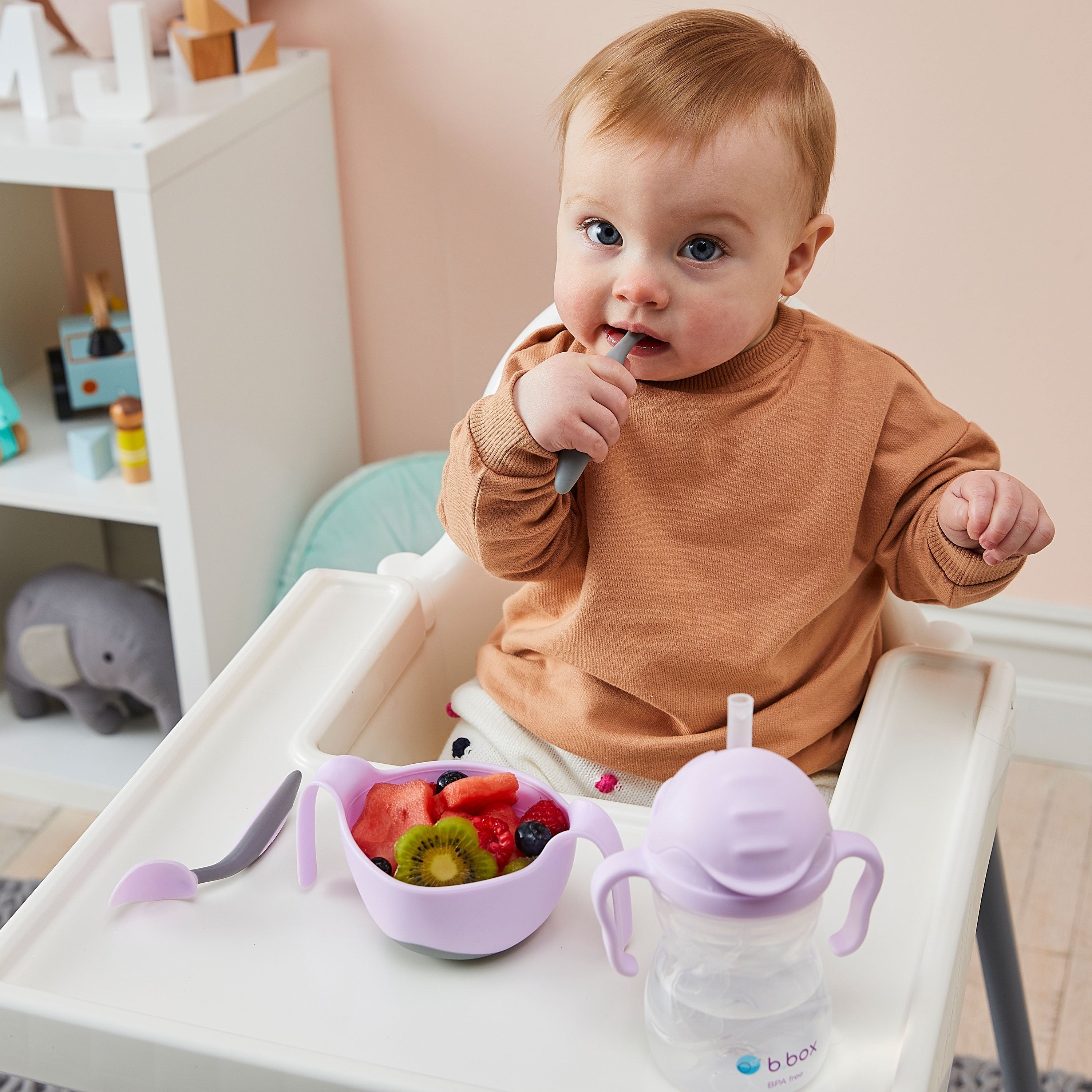 Bowl + Straw - Boysenberry
