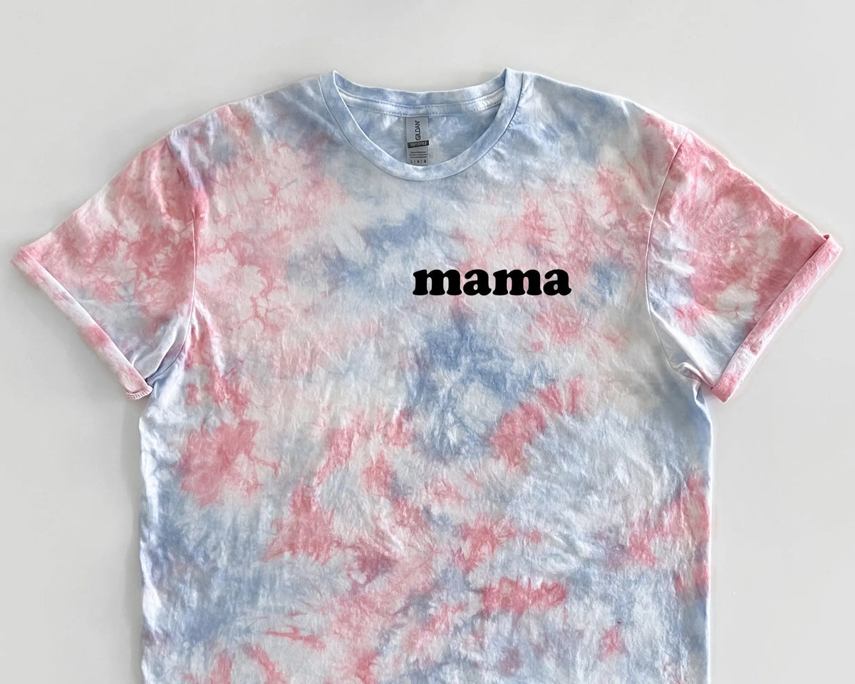 Gender Reveal Sweatshirts And Tees In Pink And Blue Tie Dye