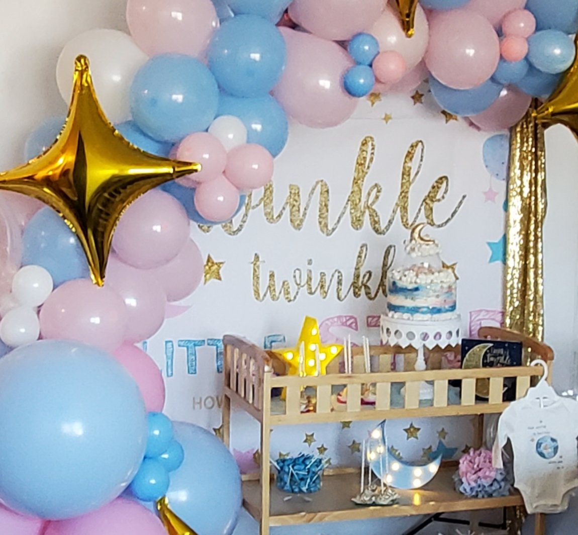 Twinkle Little Star Vinyl Backdrop