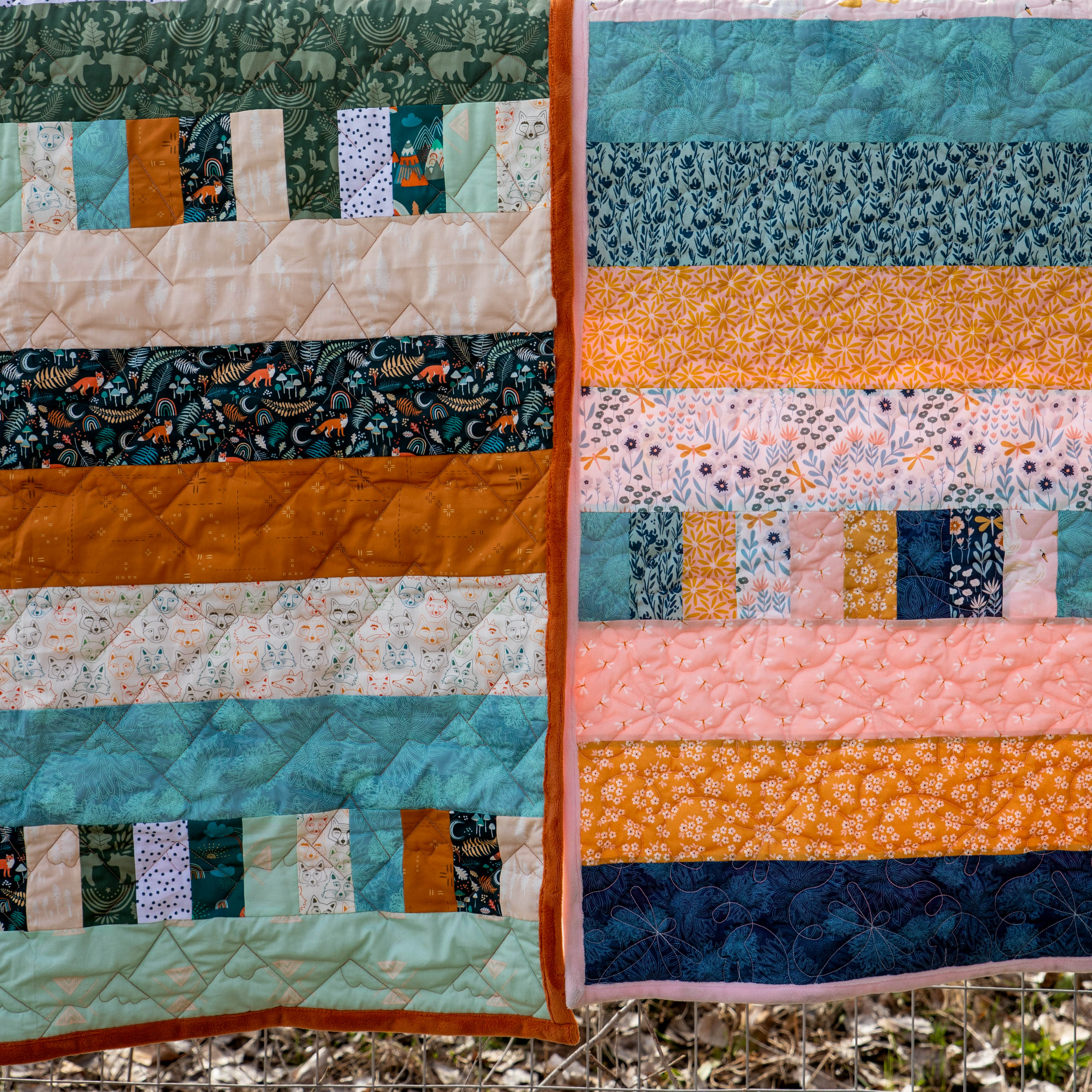 Bricks And Beams Quilt Kit - Timberline