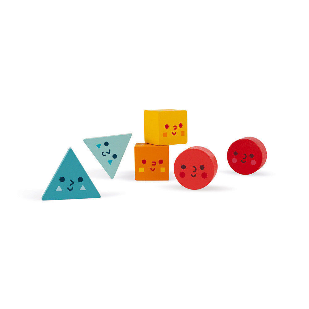 Geometric Shapes Box - 6 Blocks