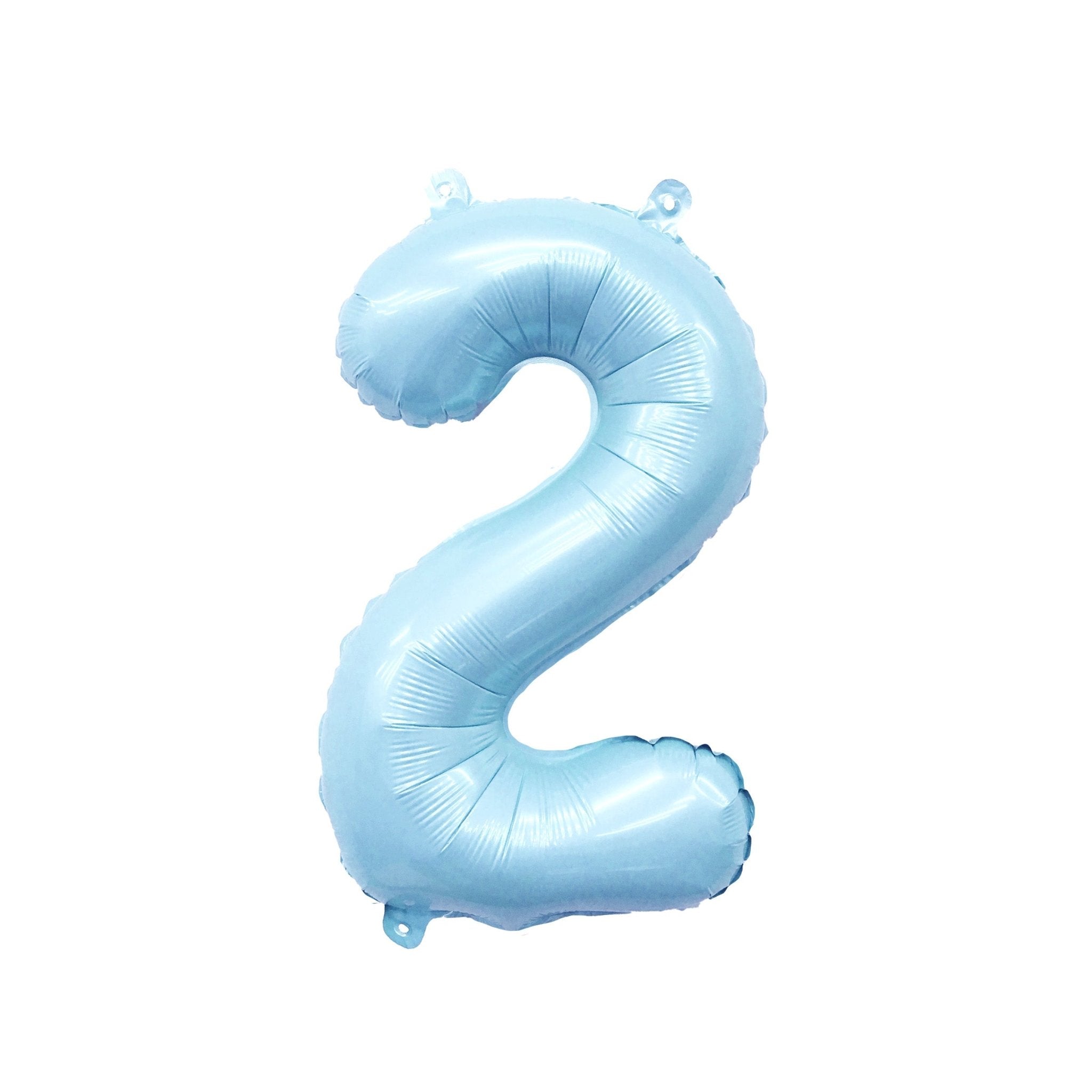 Pastel Blue Number Balloon