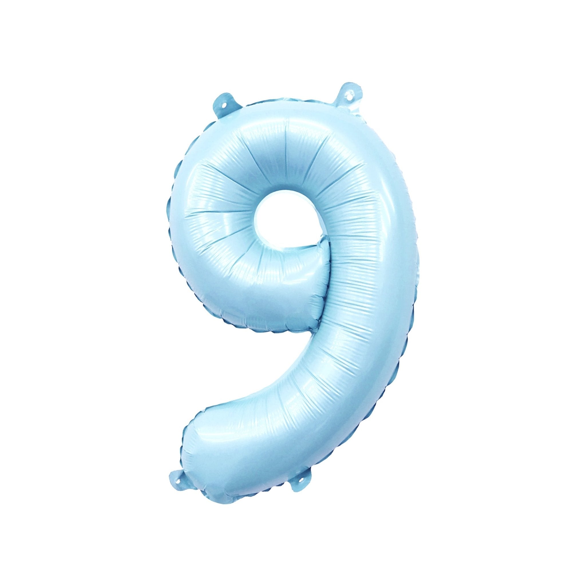 Pastel Blue Number Balloon