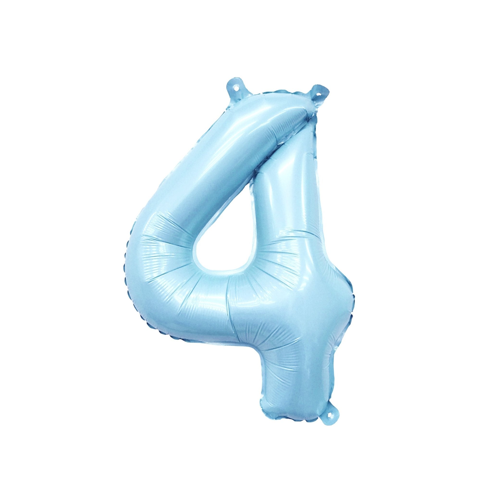 Pastel Blue Number Balloon